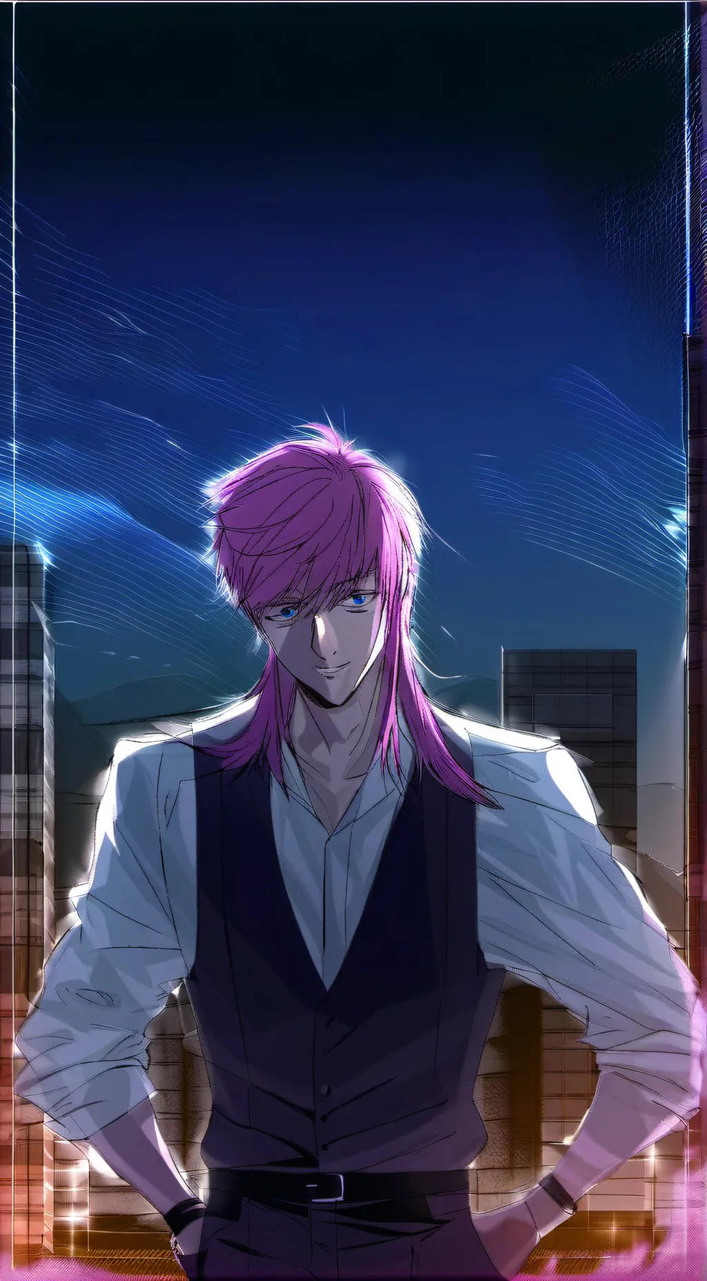 ai character: sanzu Haruchyio  background