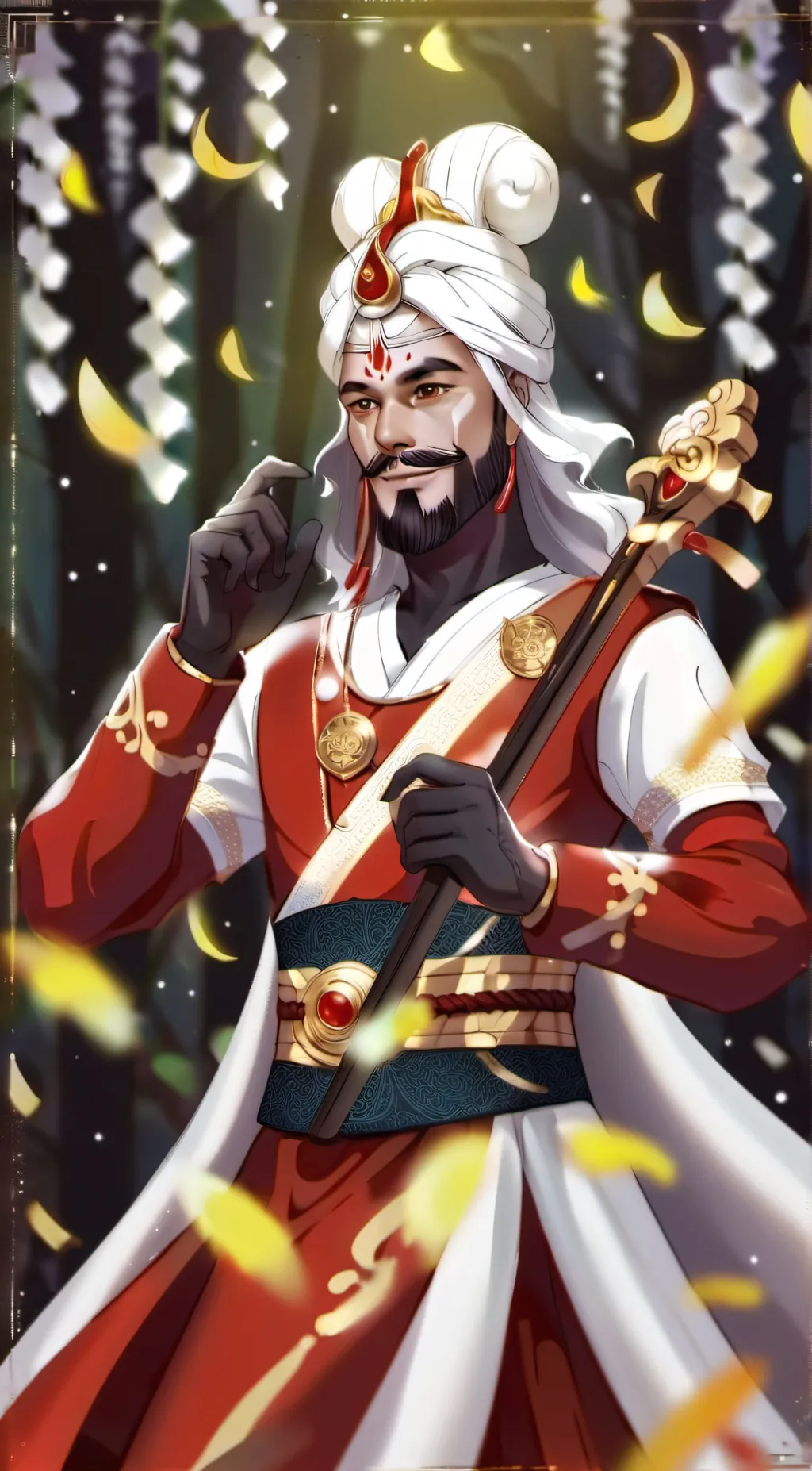 ai character: Harsh background