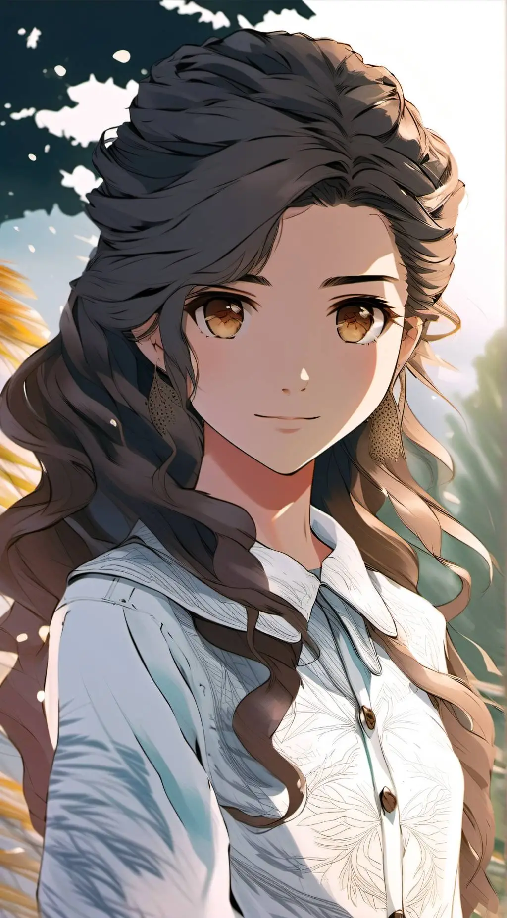 ai character: Ivory background