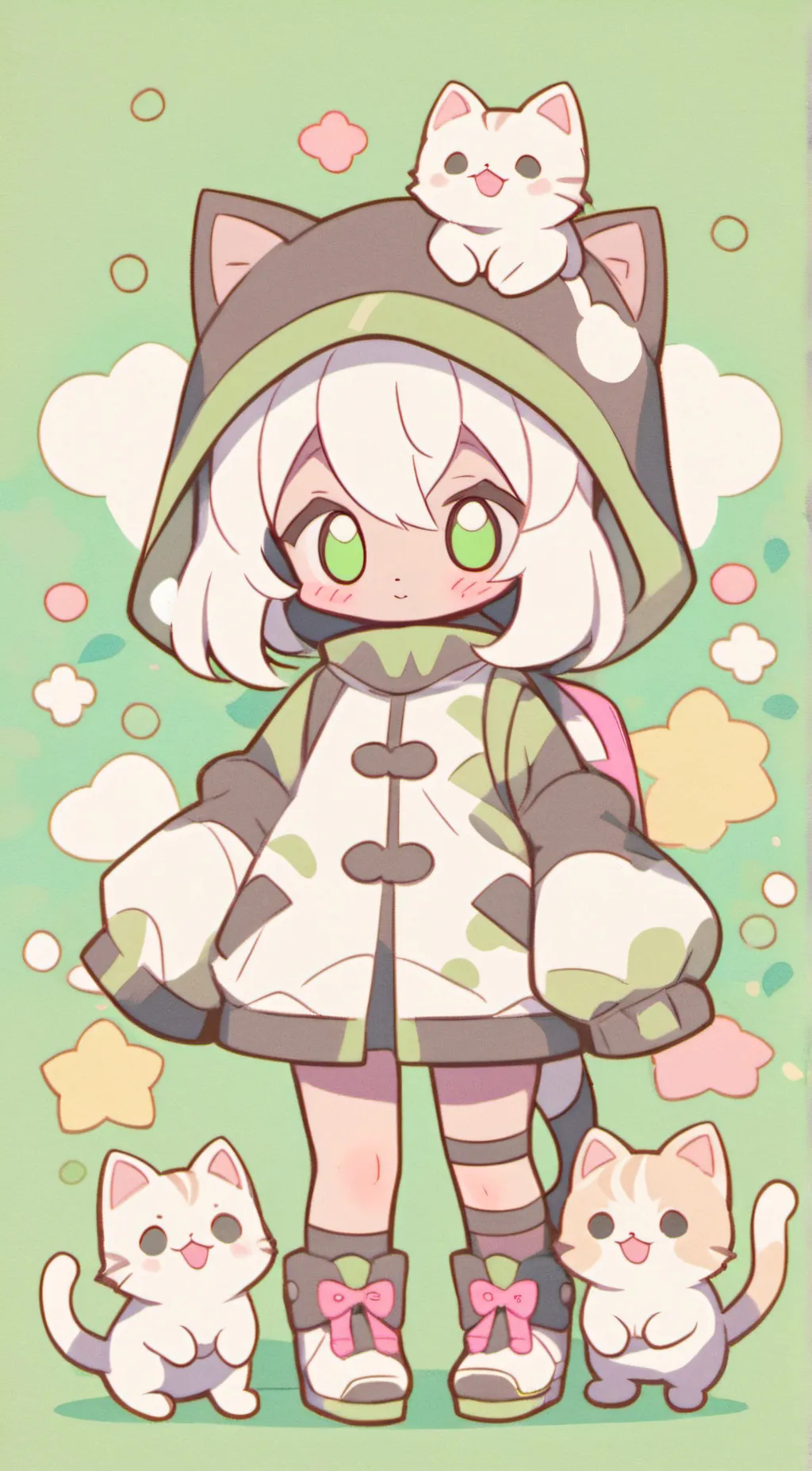 ai character: Chibi infection background