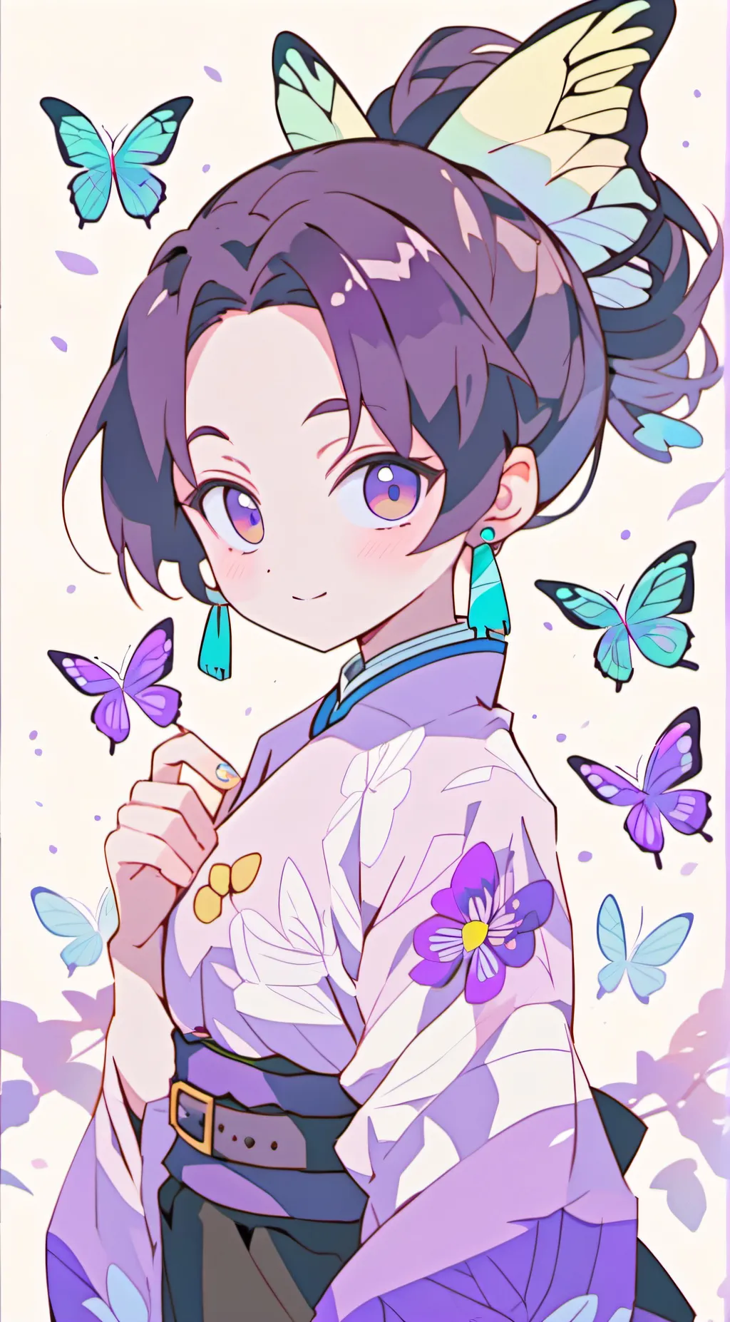 ai character: shinobu kocho~~~~~ background