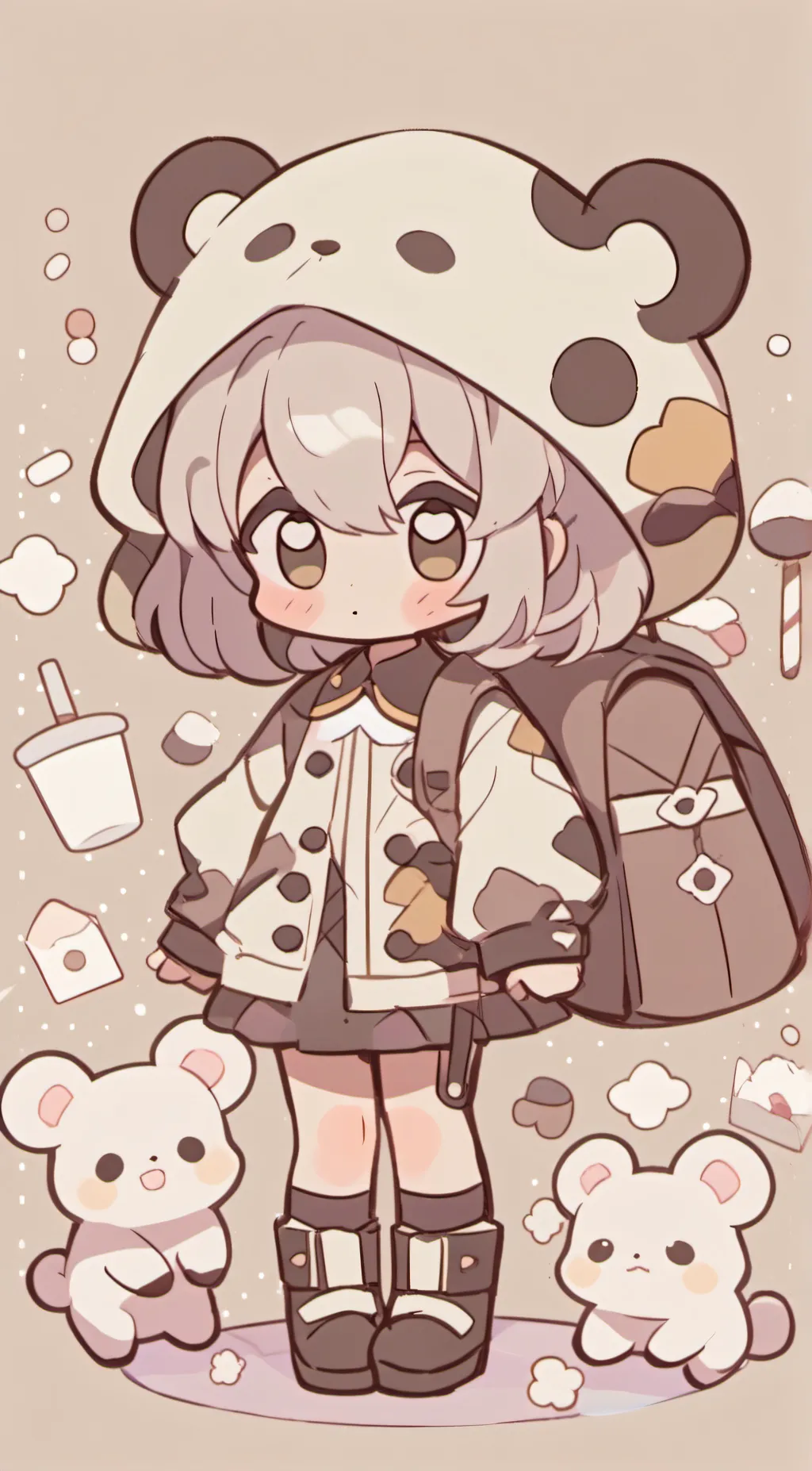 ai character: Bear Star background