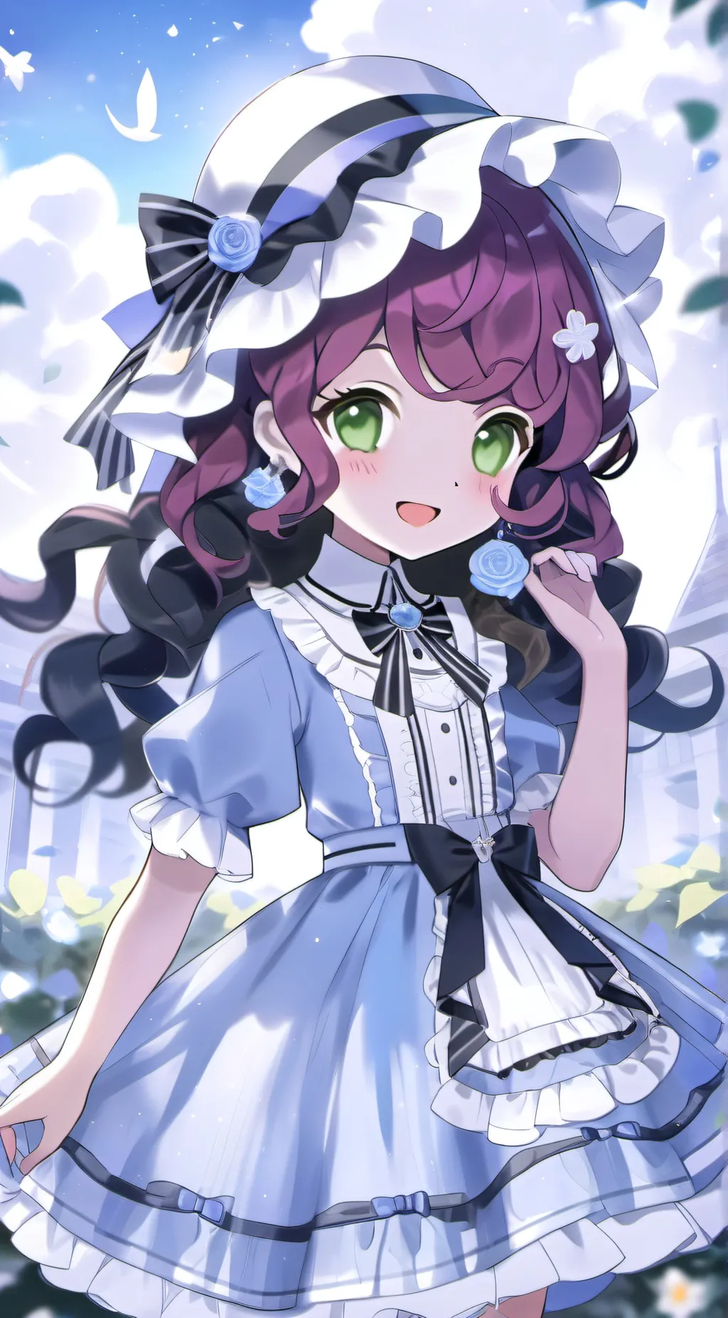 ai character: Blossom background