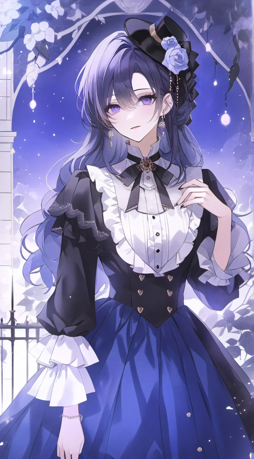 ai character: Violet Moon background