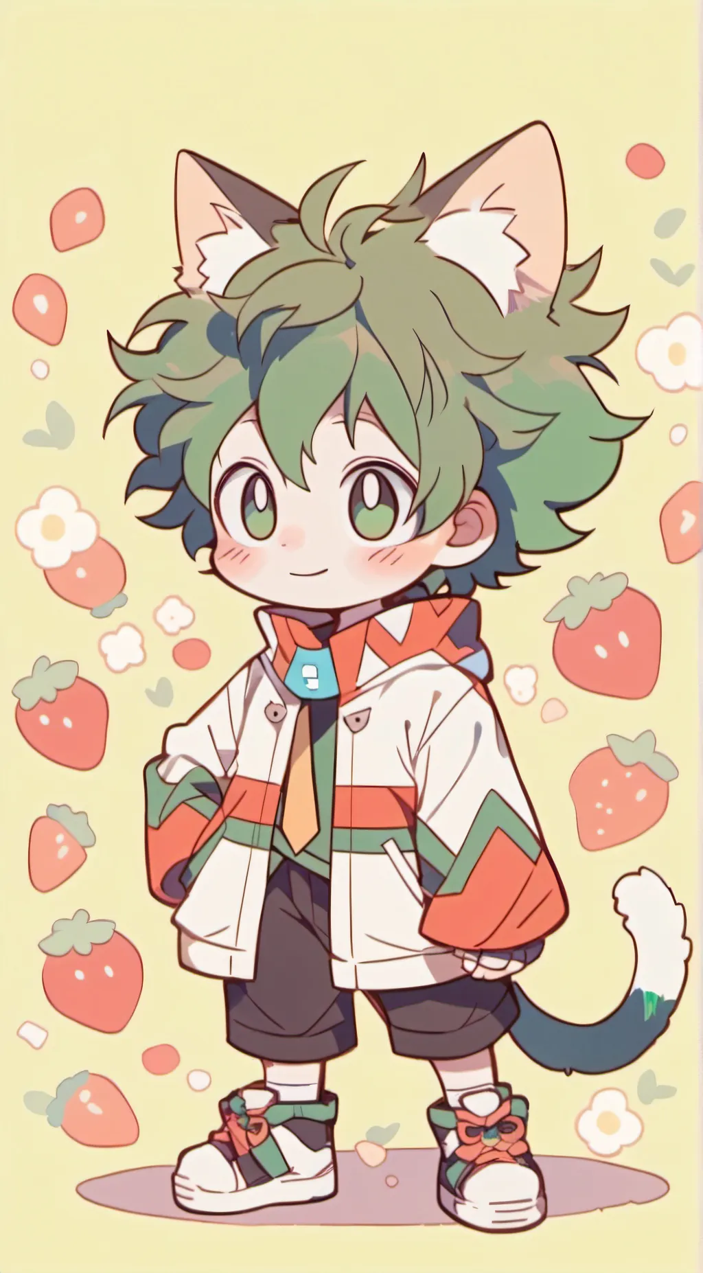 ai character: Deku background