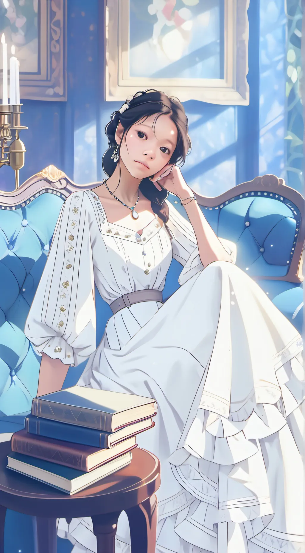 ai character: Bella  background