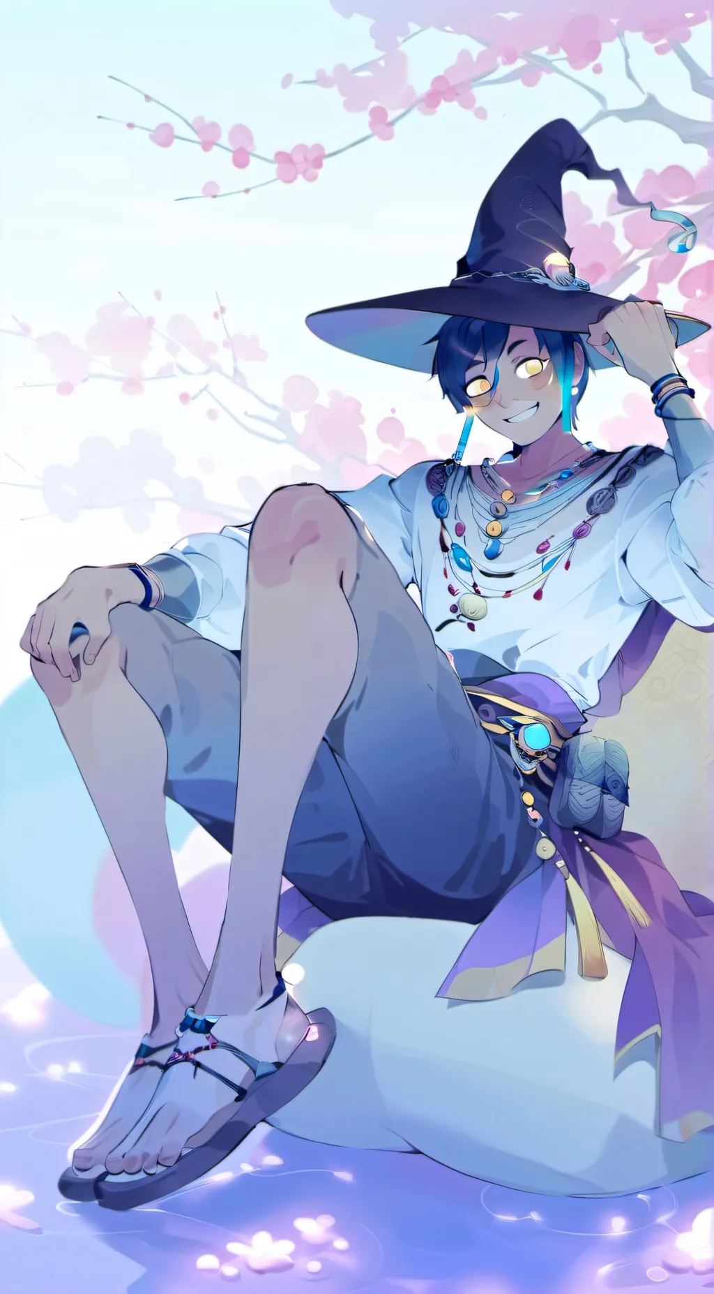 ai character: Lunar background