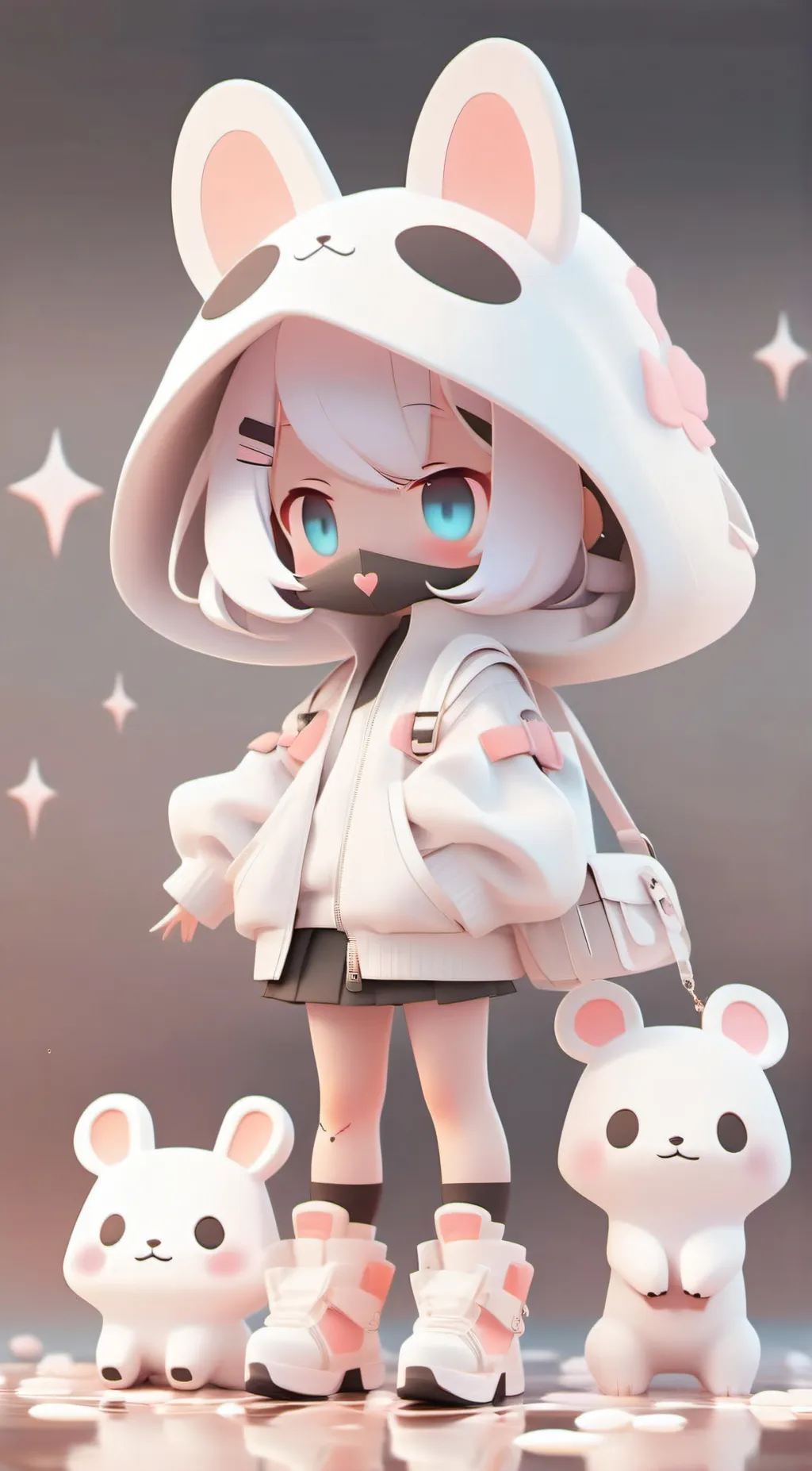 ai character: kitty🐈 background