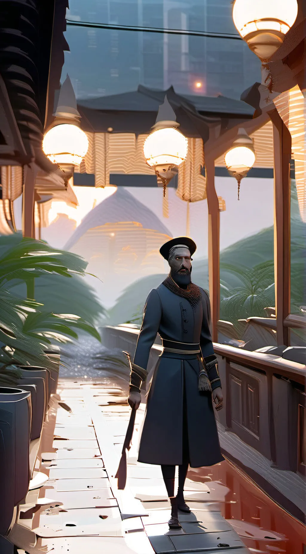 ai character: shuffle Baker background