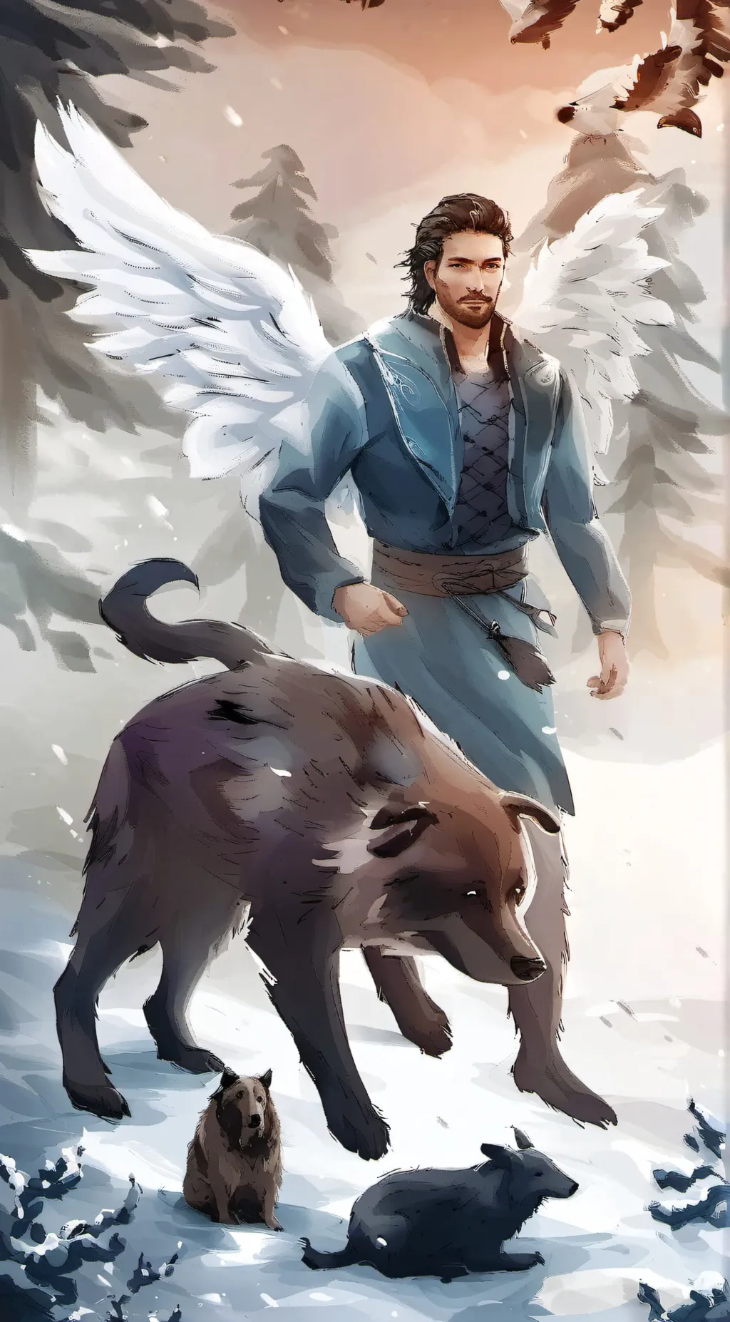 ai character: name da animals background