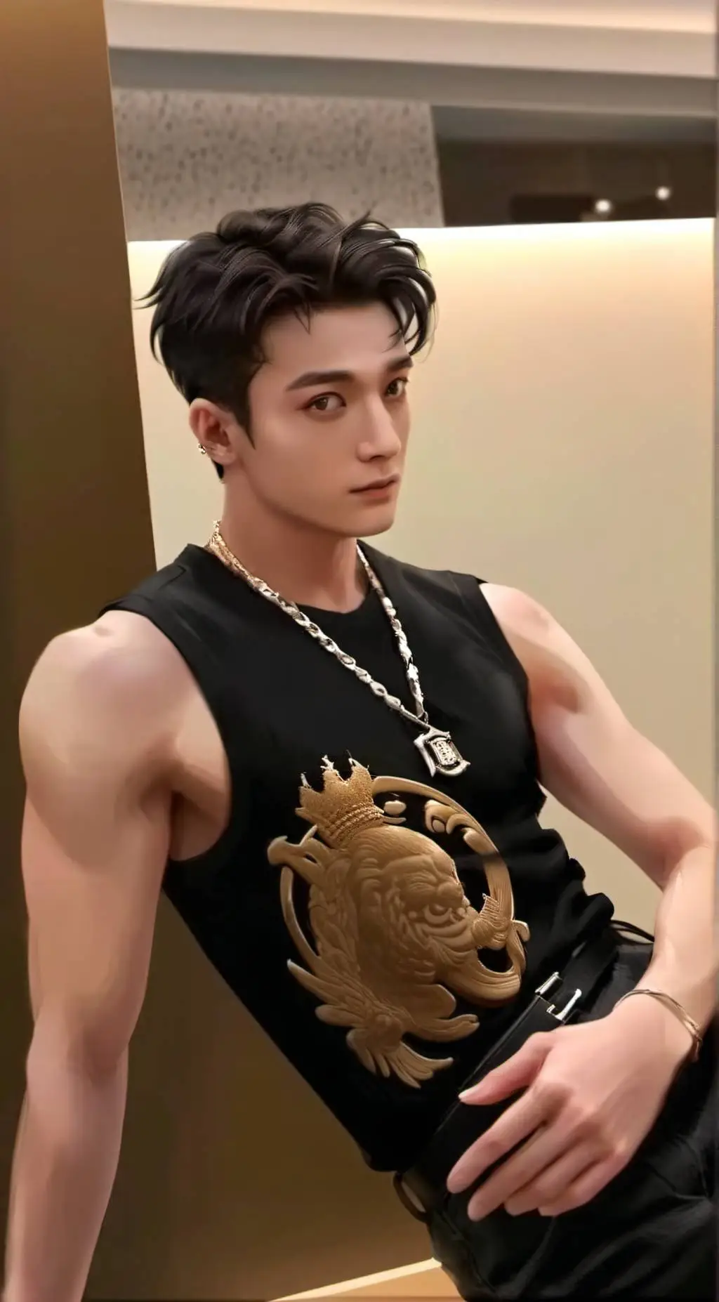 ai character: BangChan (Skz) background