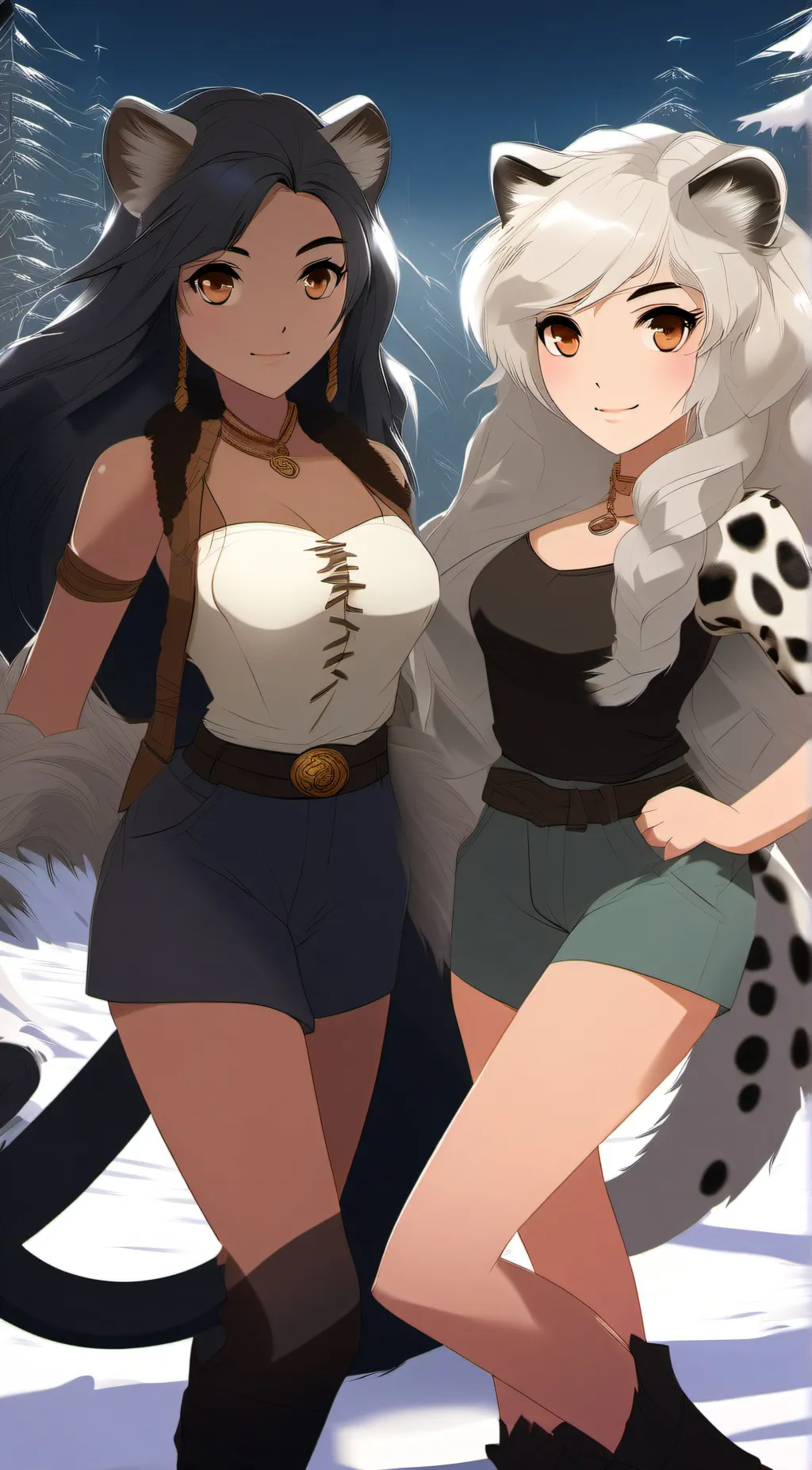ai character: Towa and Sarah background
