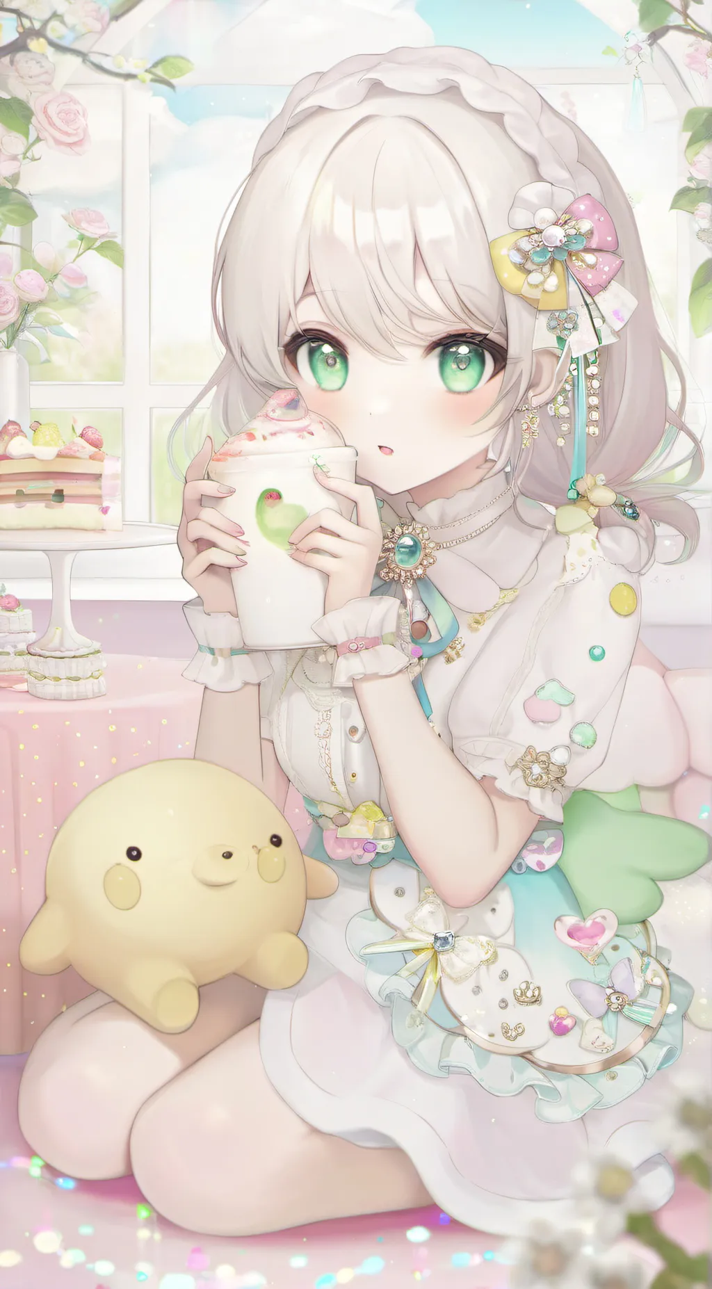 ai character: Mayas sister mia background