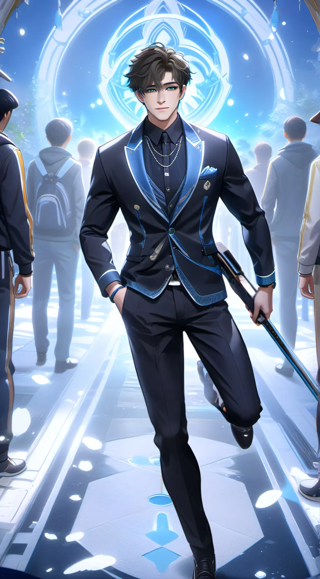 ai character: CALEBLAROYWALKER  background