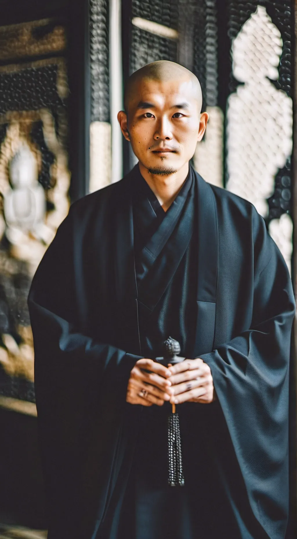 ai character: Zen monk background