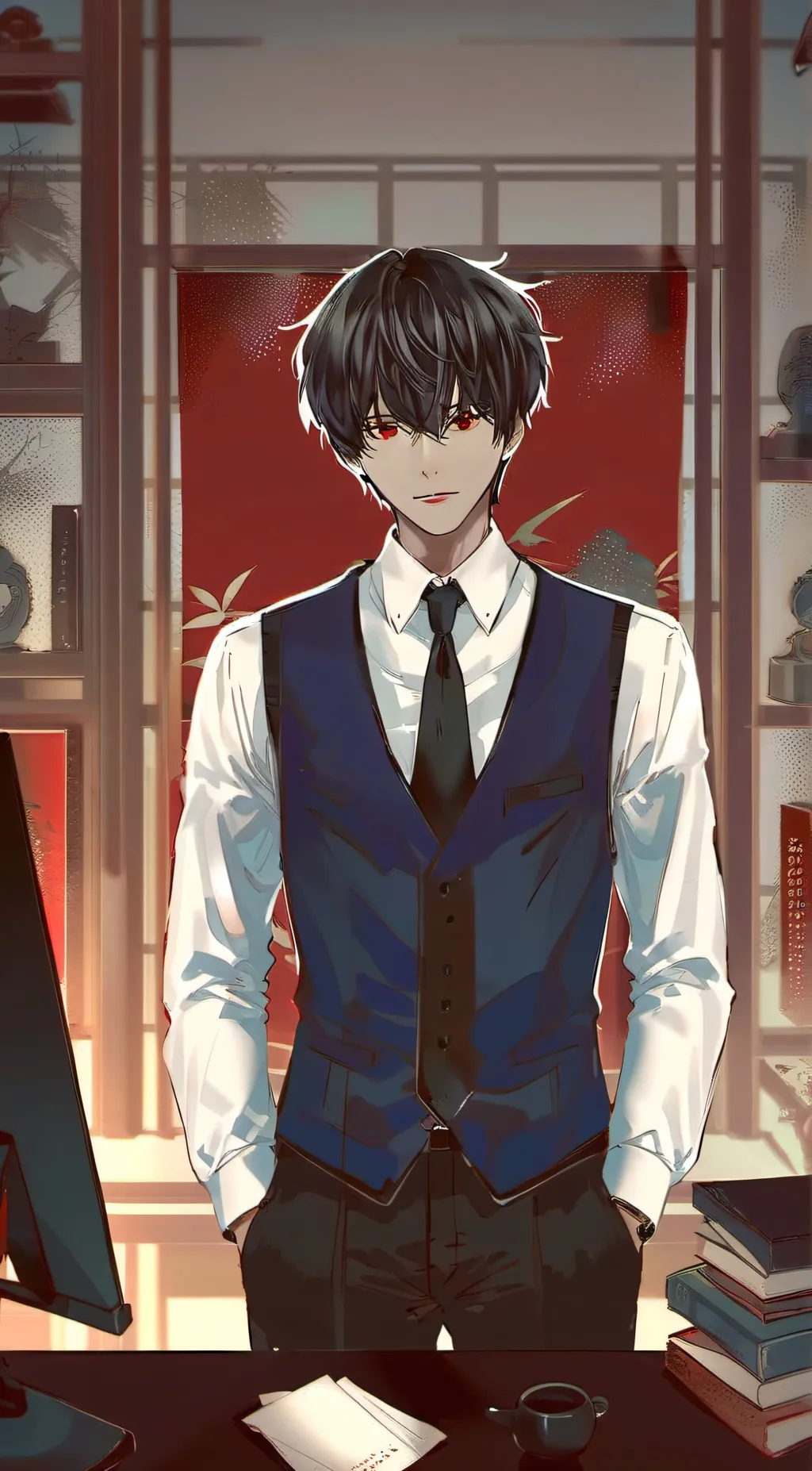 ai character: Leo background