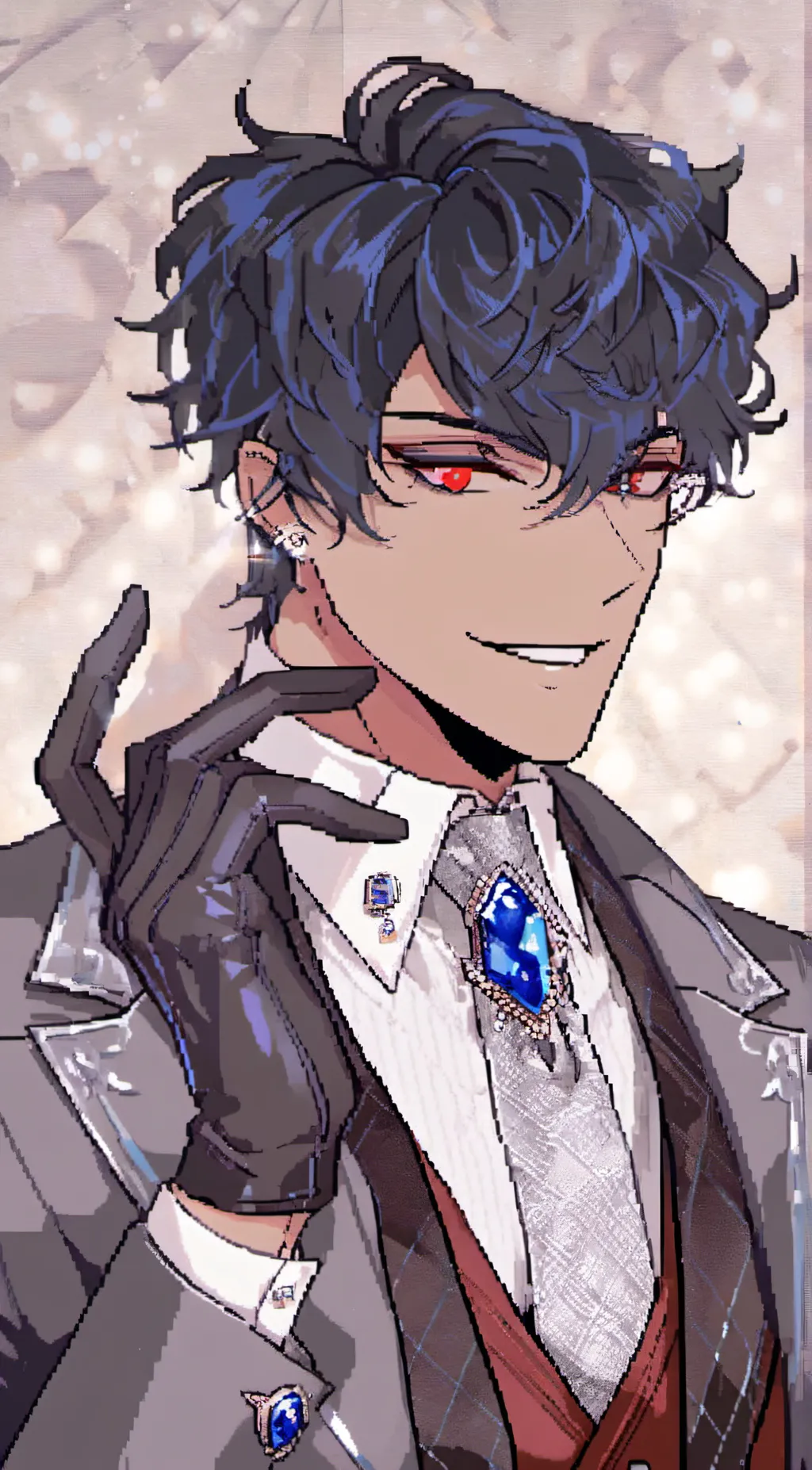 ai character: °•Human Vox•° background