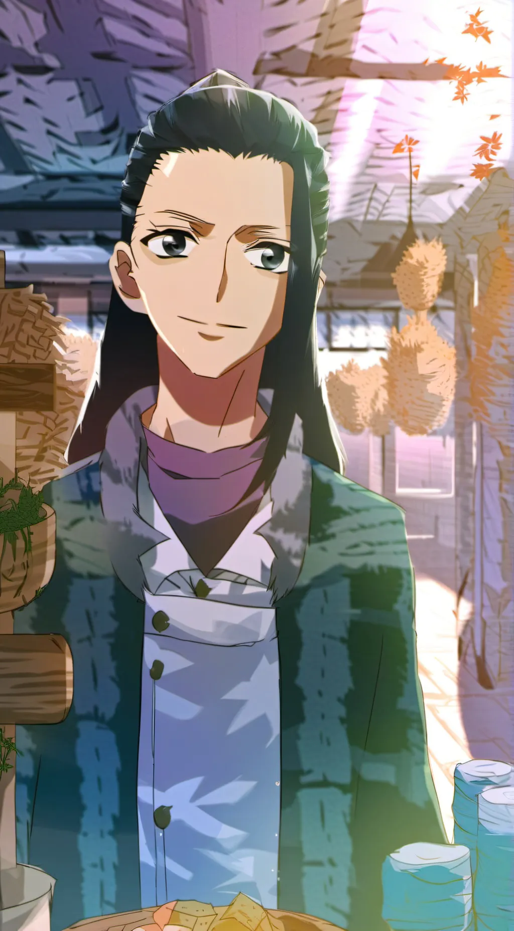 ai character: Noci robin background