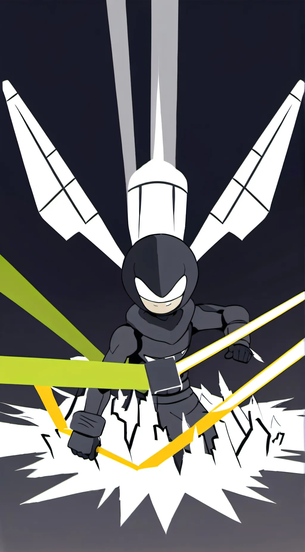 ai character: Bendy ink background