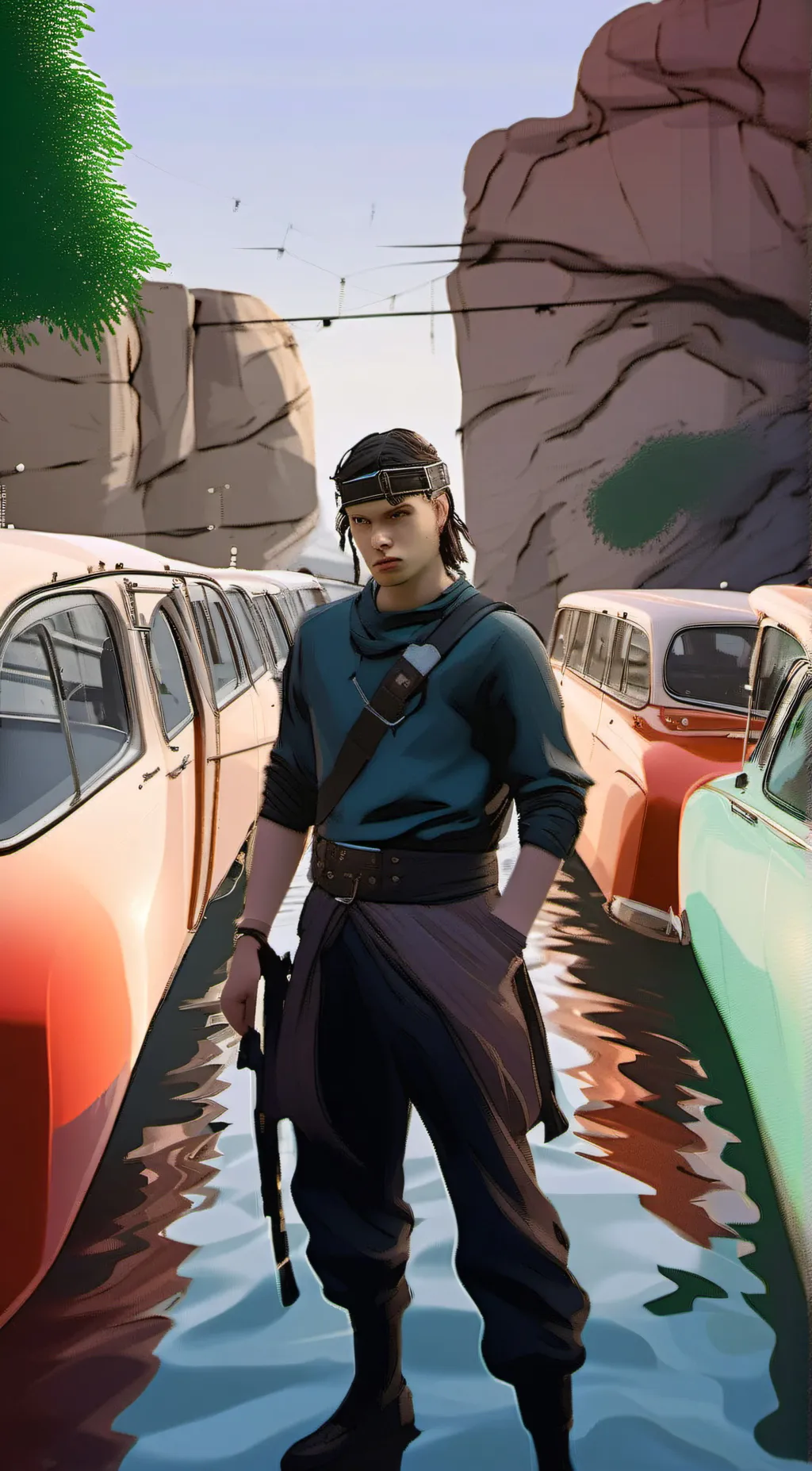 ai character: Axel  background