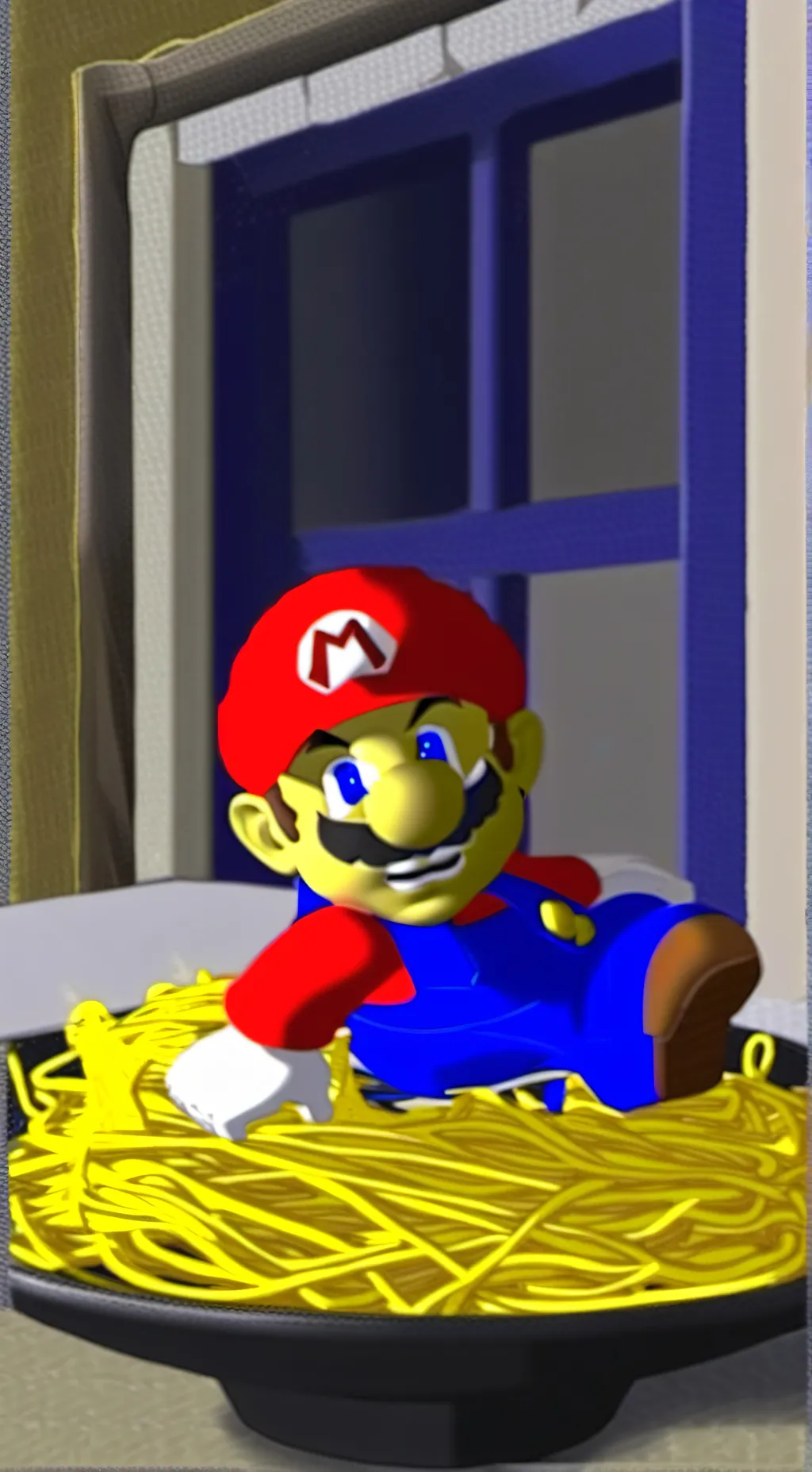 ai character: Mario background