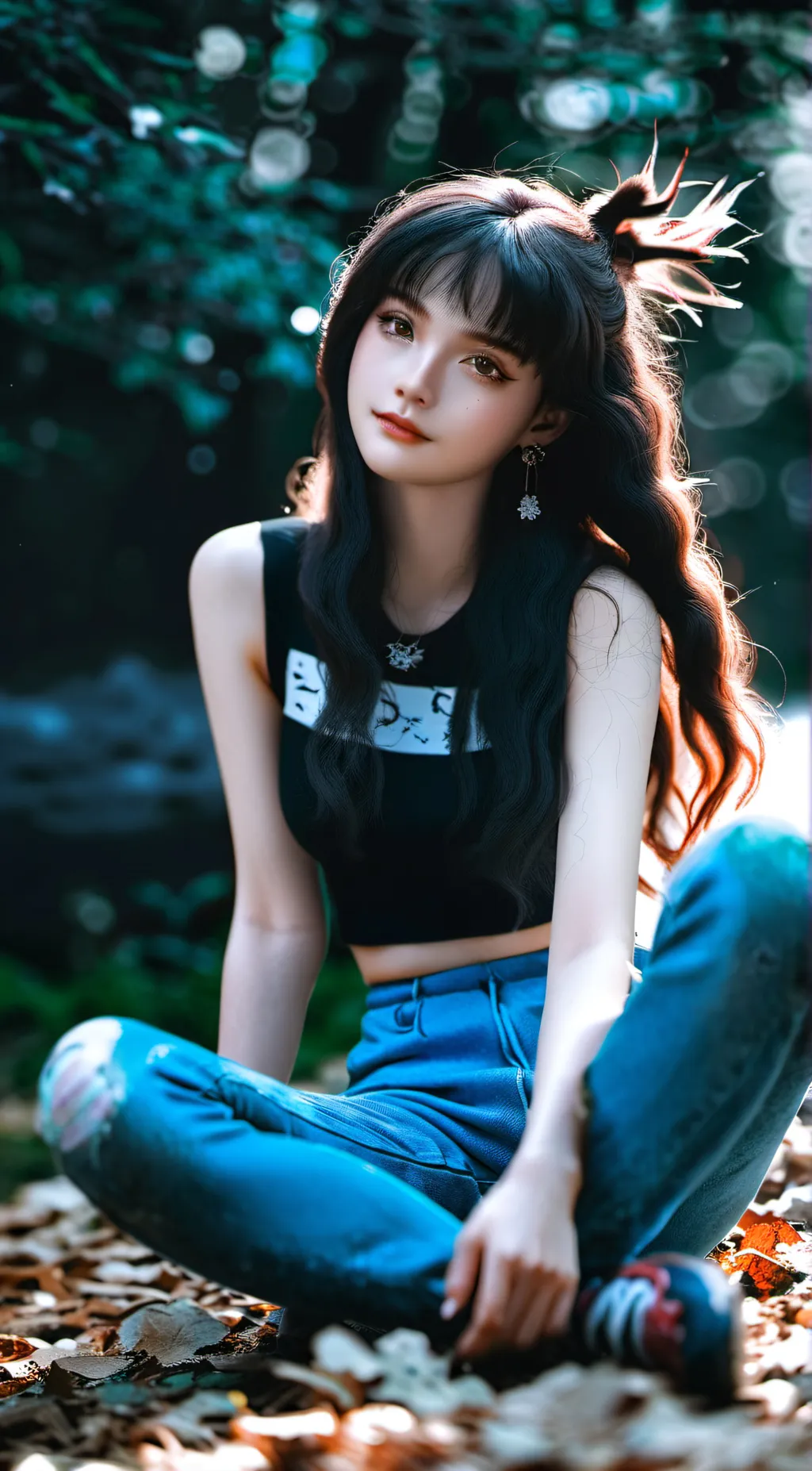 ai character: ༺•𝘌𝘙𝘐𝘊𝘈•༻ background