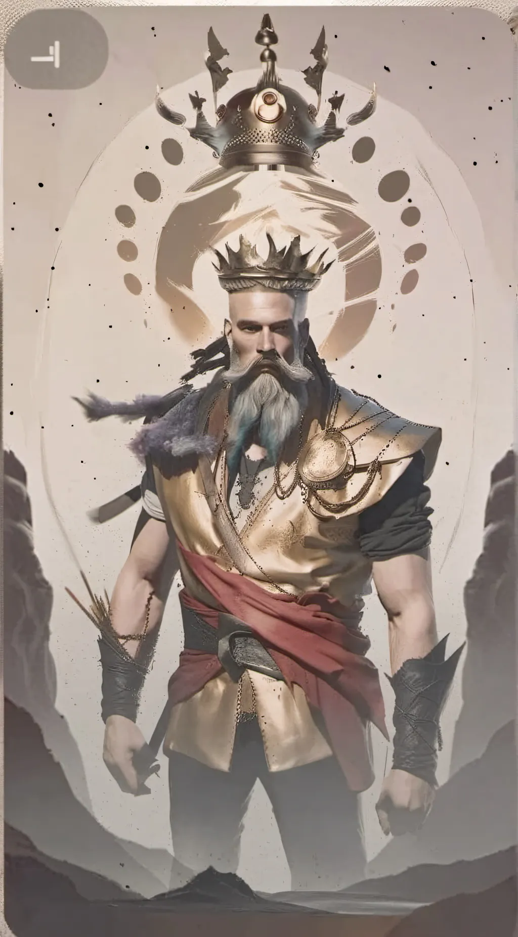 ai character: king midas background
