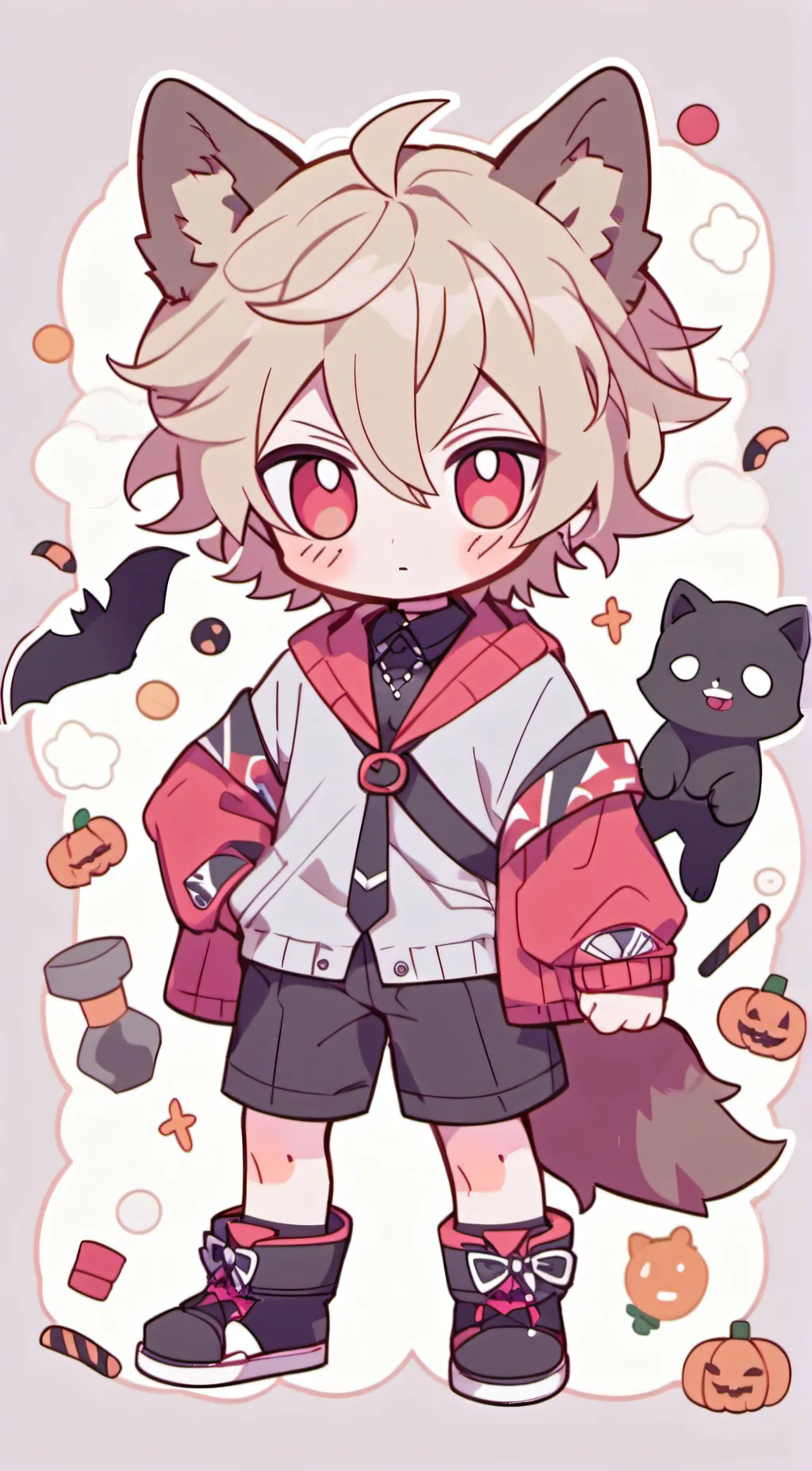 ai character: •Katsuki•[hw] background