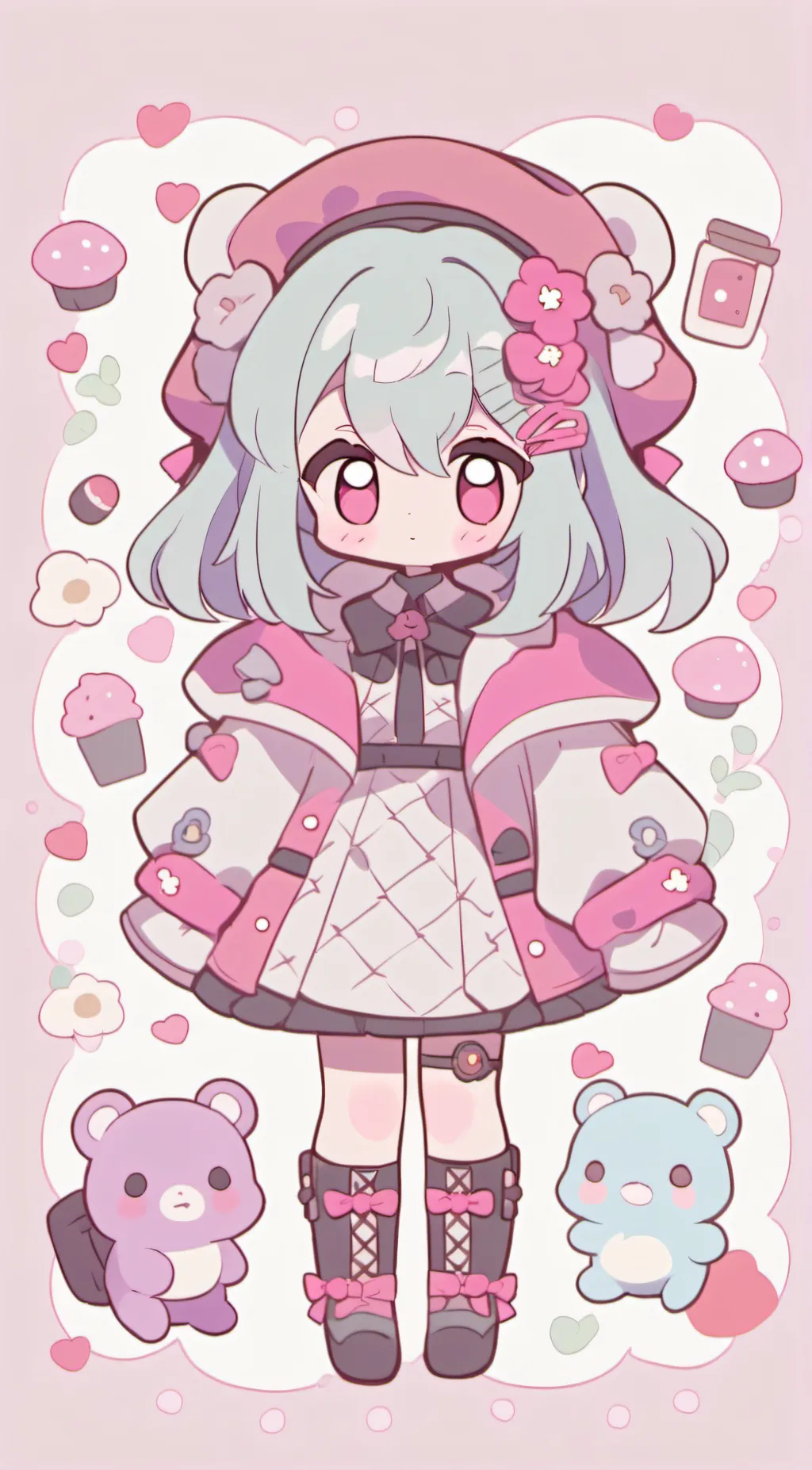 ai character: Baby mitsuri background