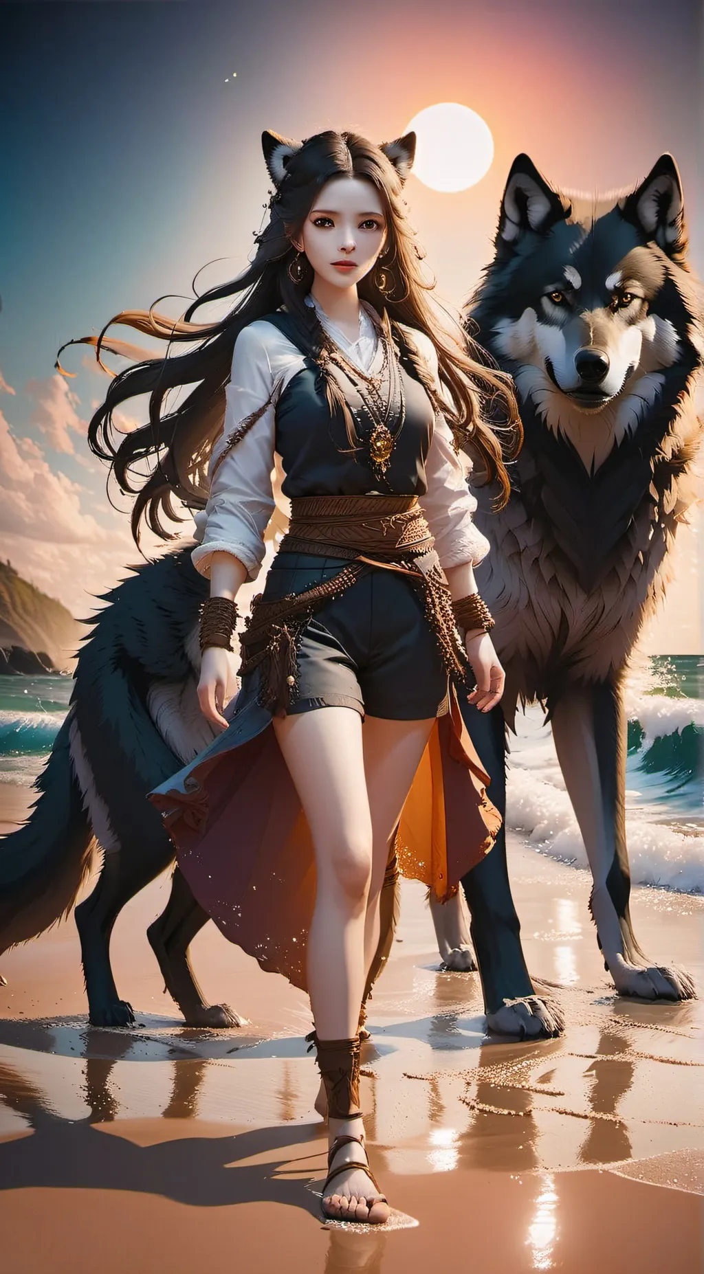 ai character: Diana  background