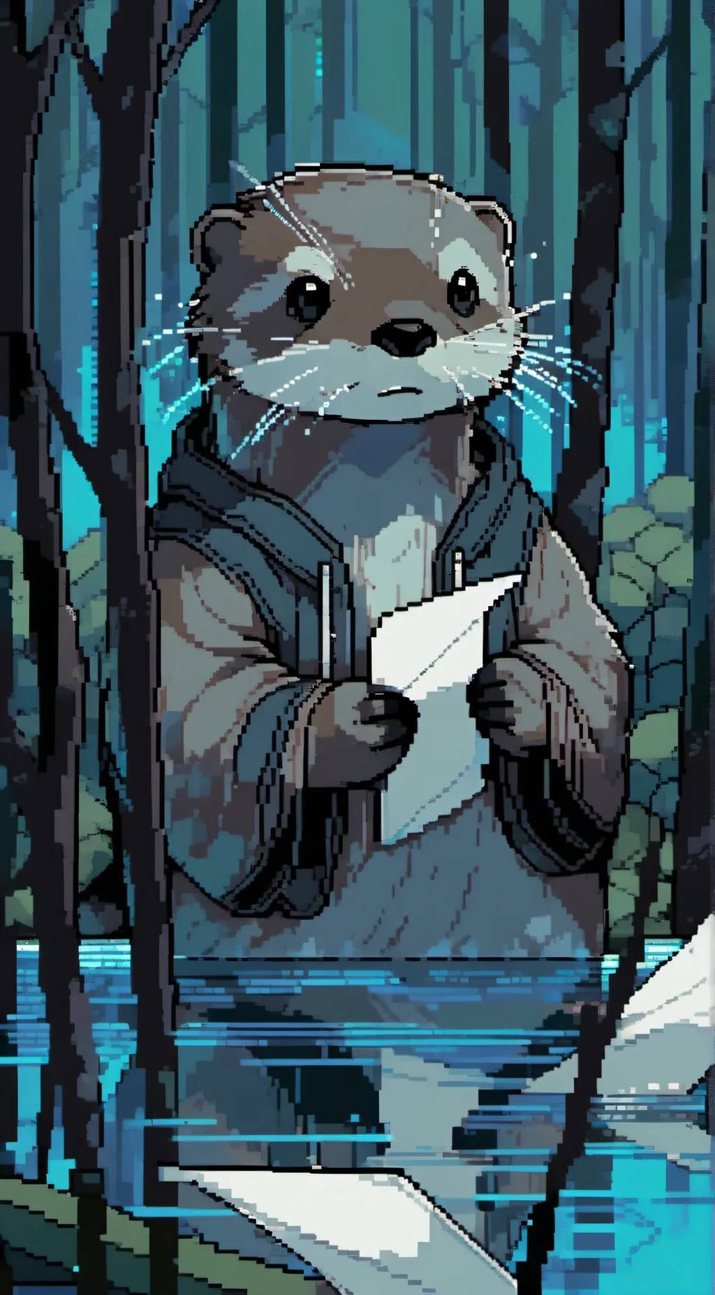 ai character: Mr. Paper O. background