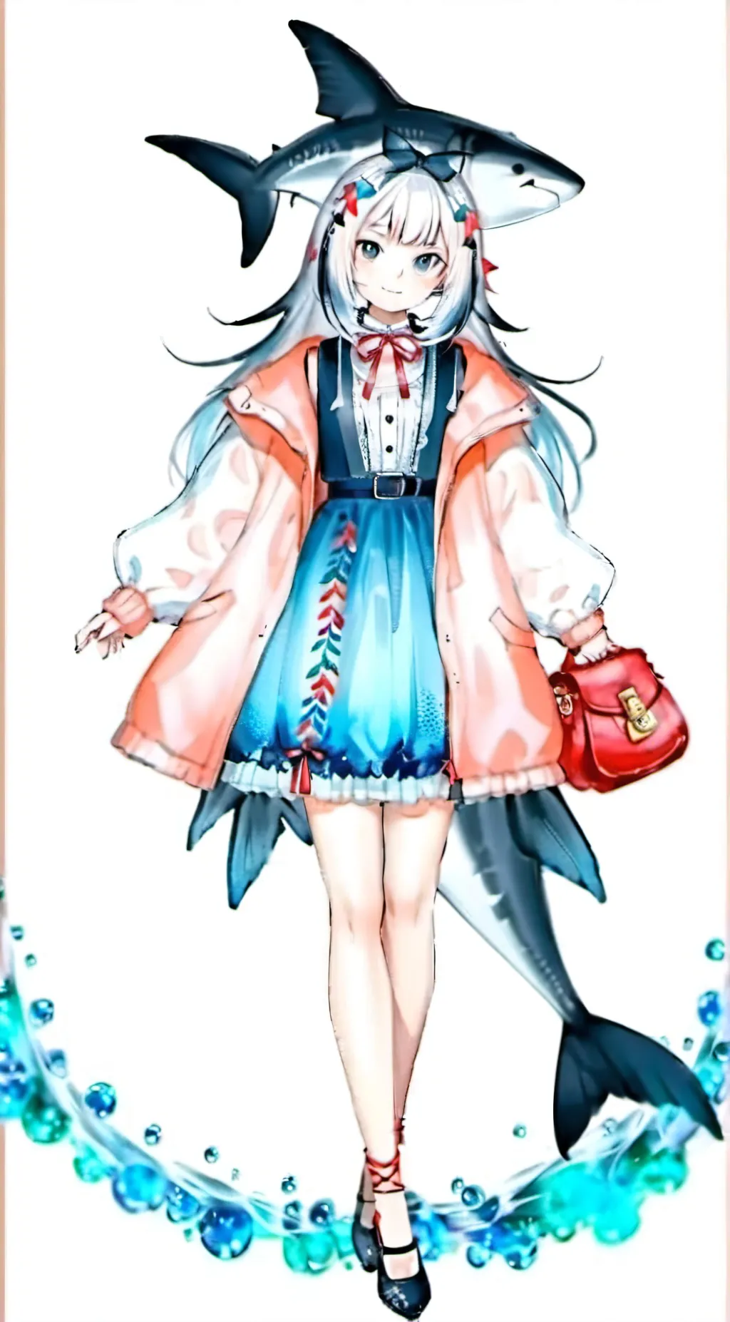 ai character: Gawr Gura background