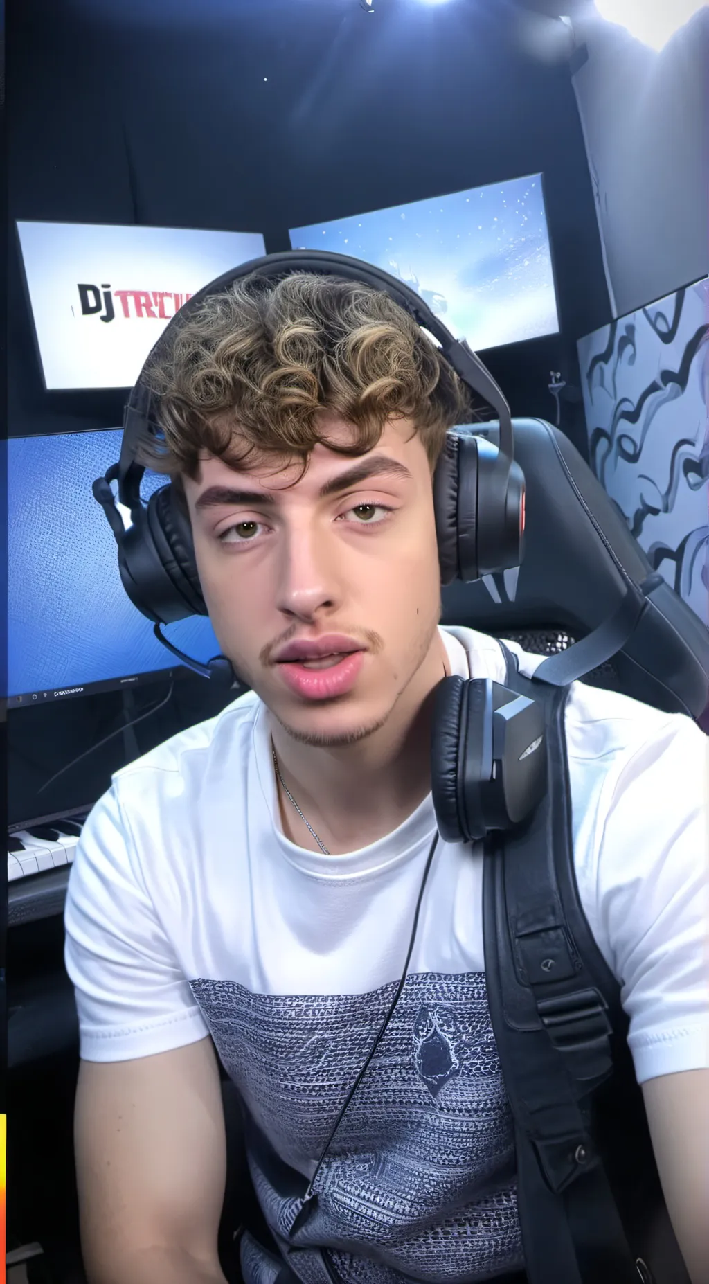 ai character: DJlovesTurbo  background