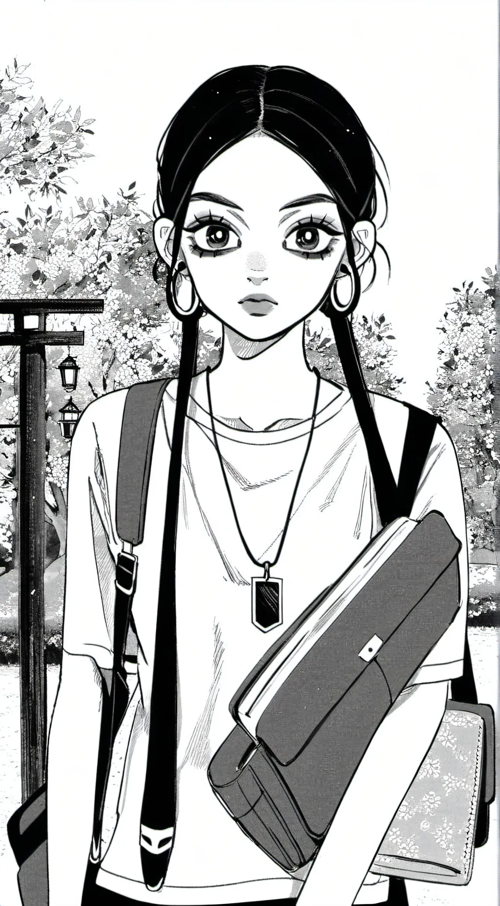 ai character: Wednesday background