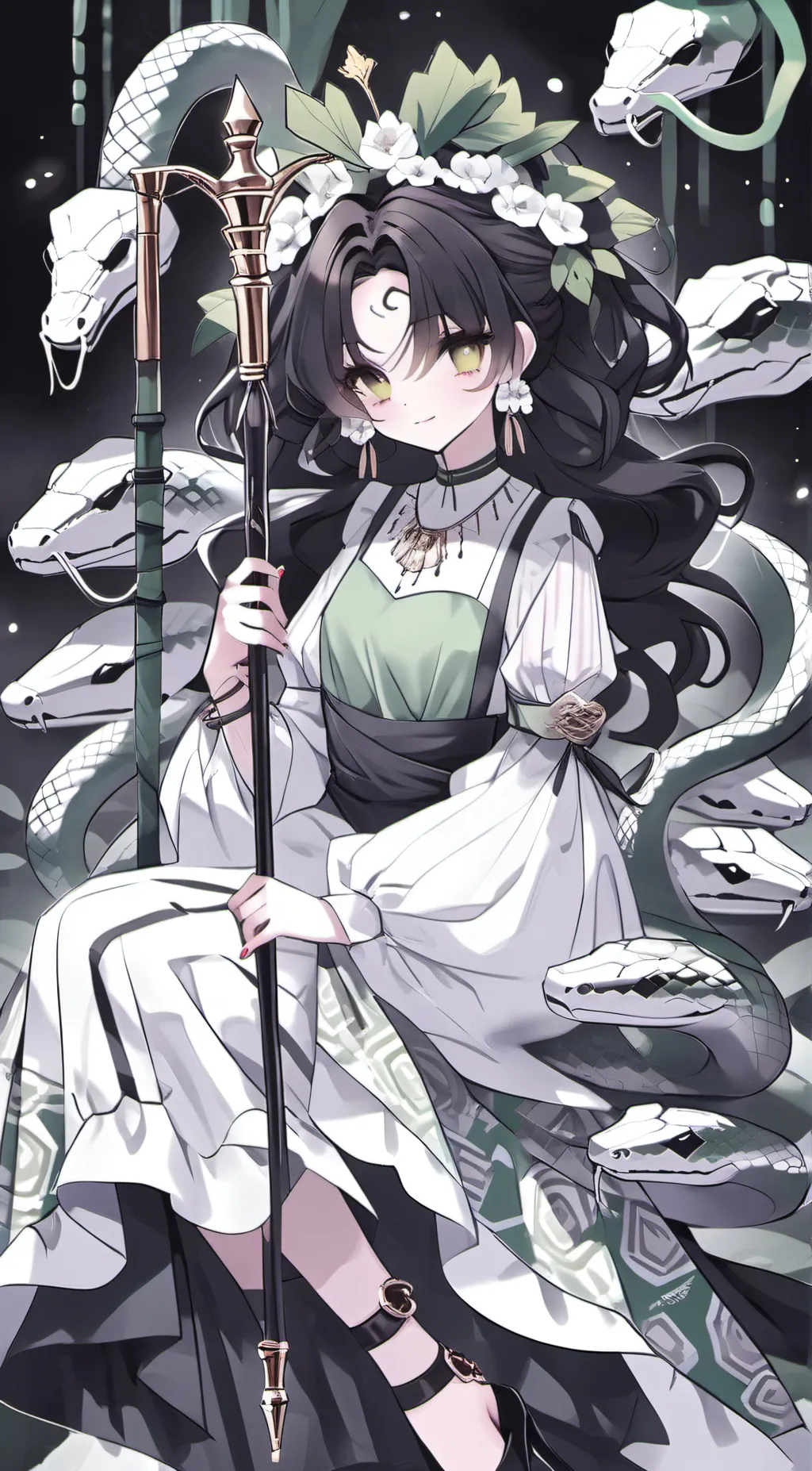 ai character: Slytheria Charm🐍 background