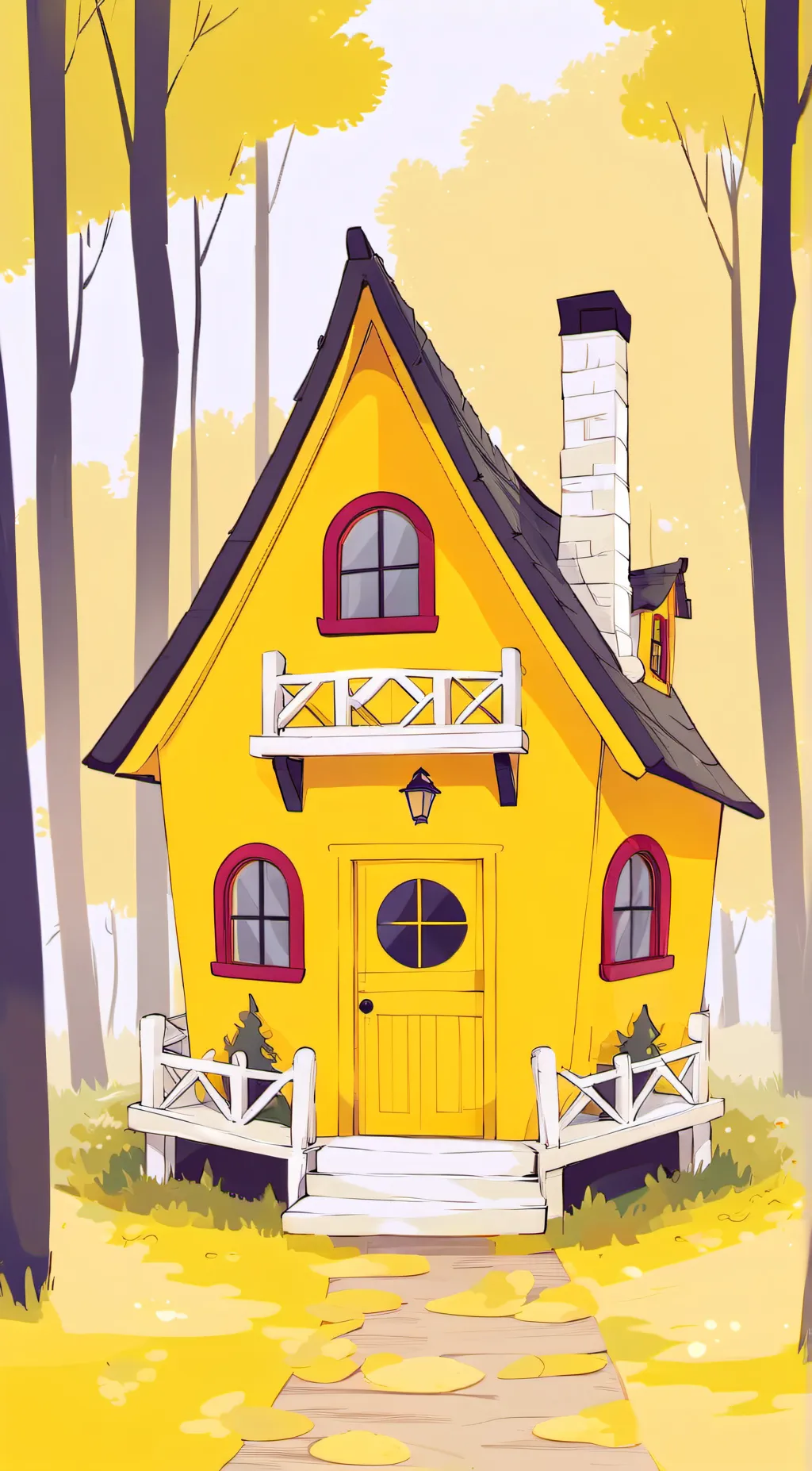 ai character: smiling critters  background