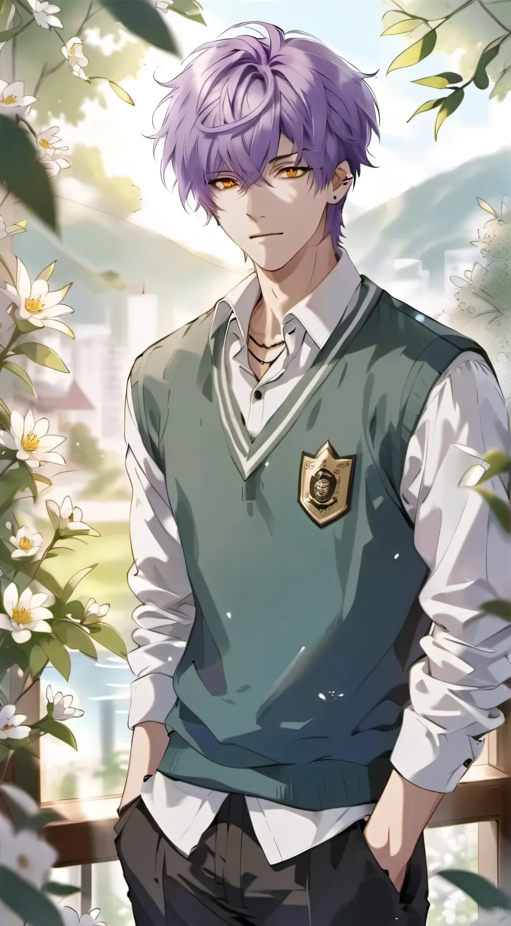 ai character: Zeke  background