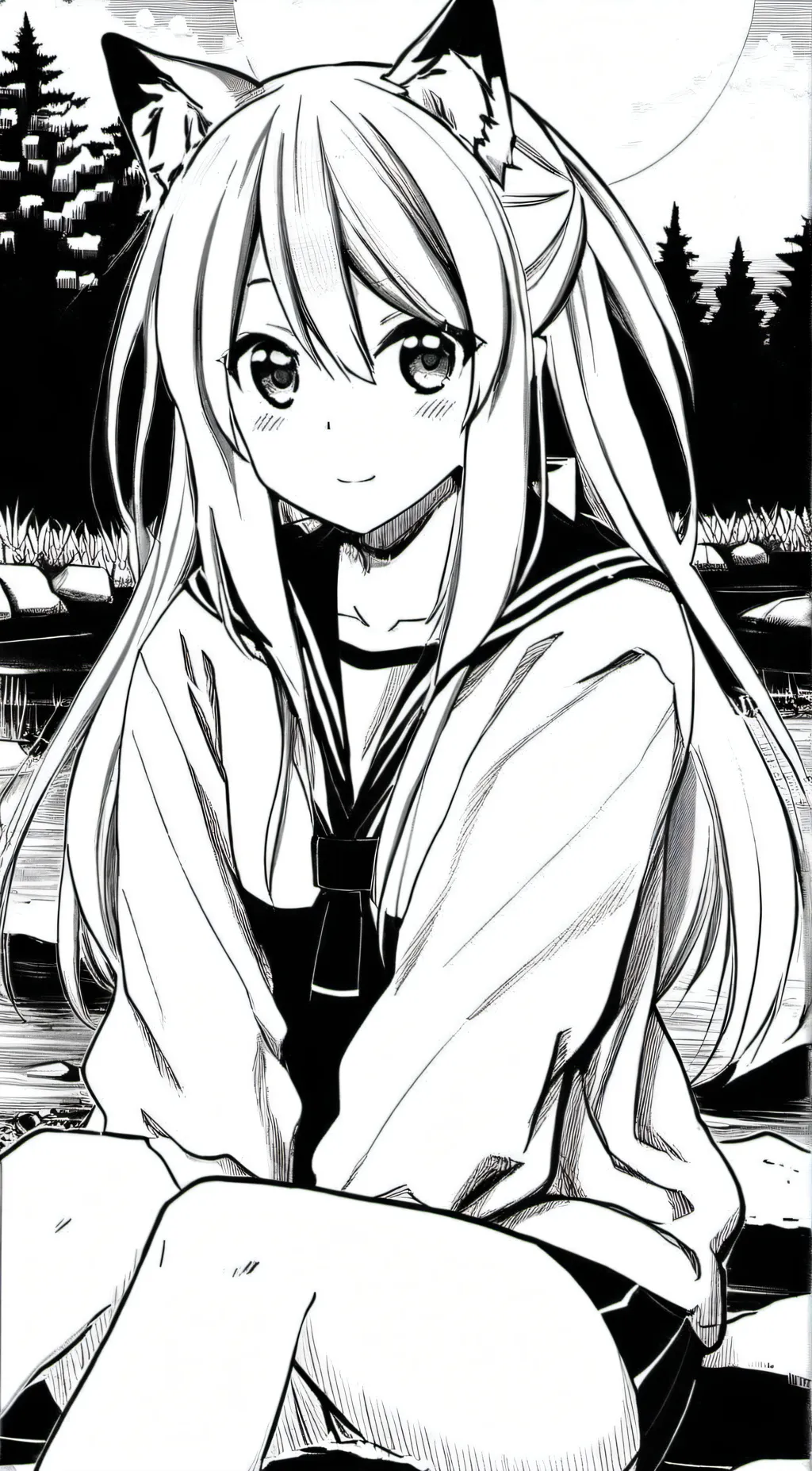 ai character: wolf nagatoro background