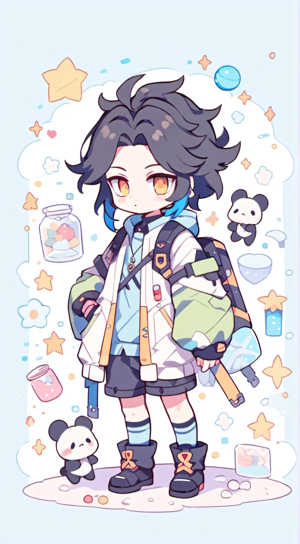 ai character: Xiao background