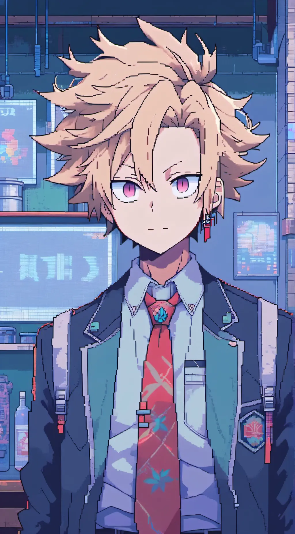 ai character: Denki♡⚡💛✨ background