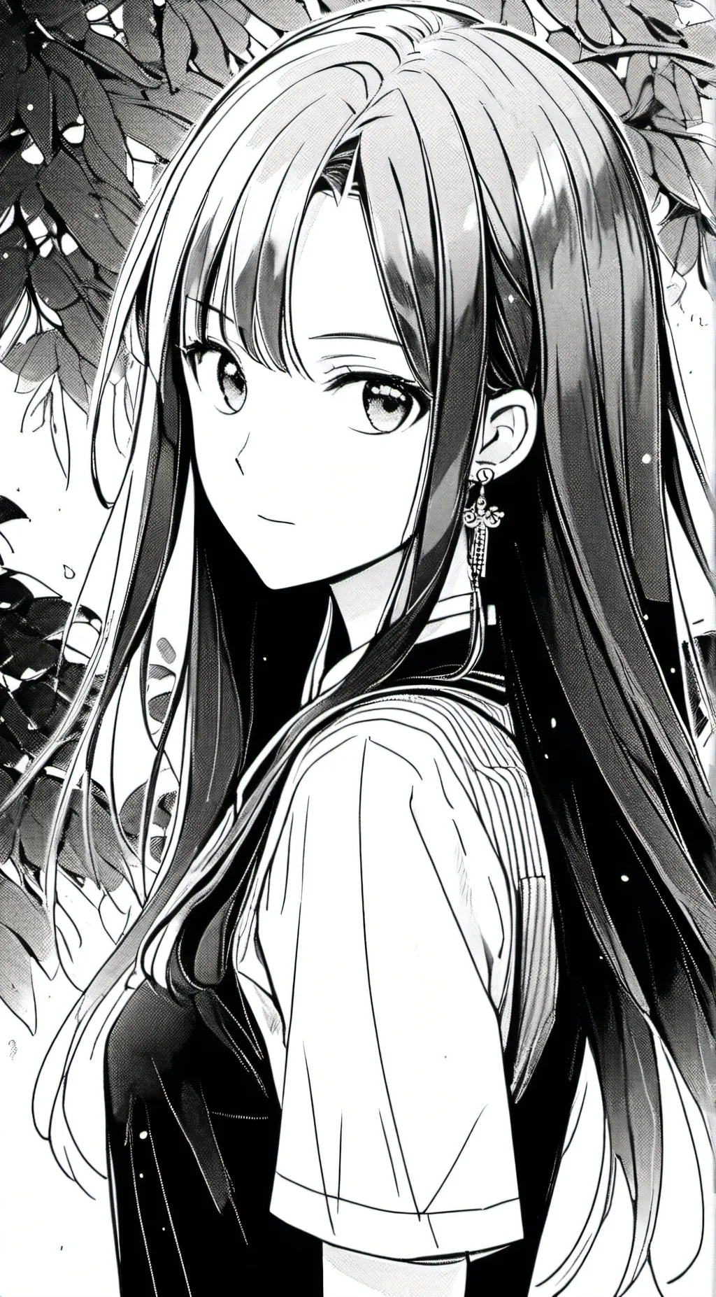 ai character: Leaf background