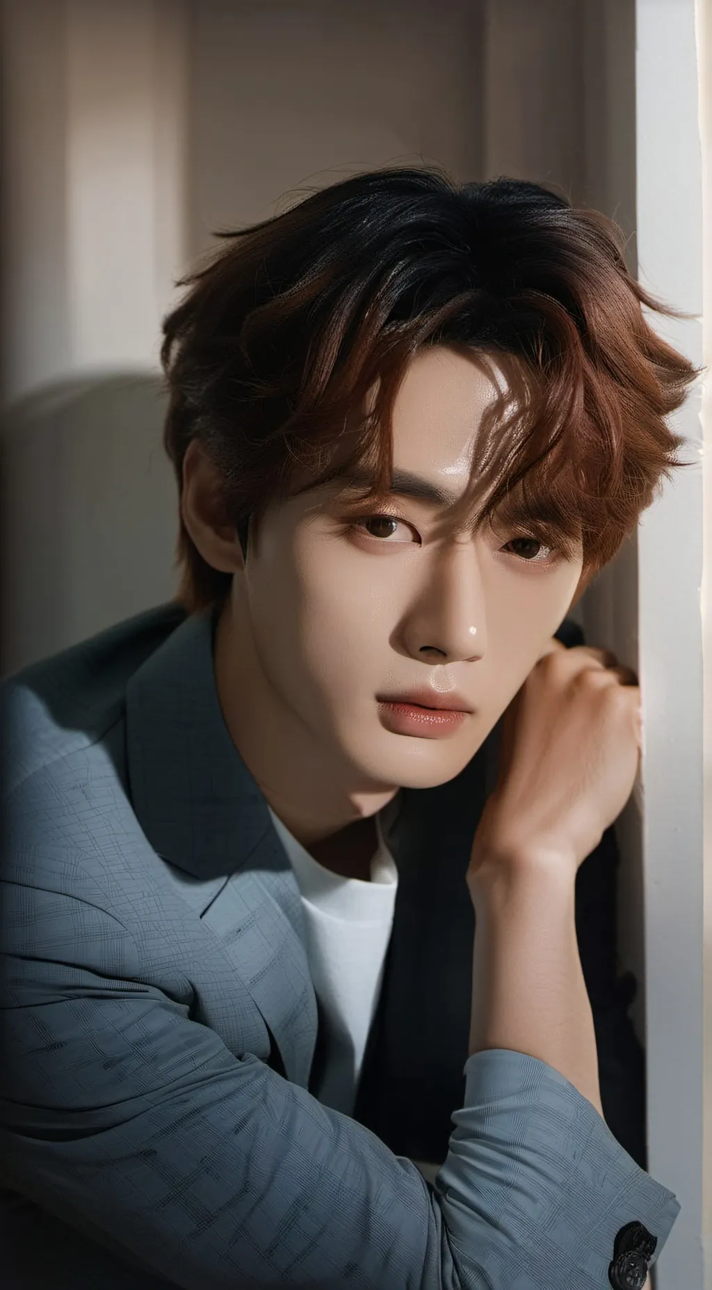 ai character: leeknow / minho  background