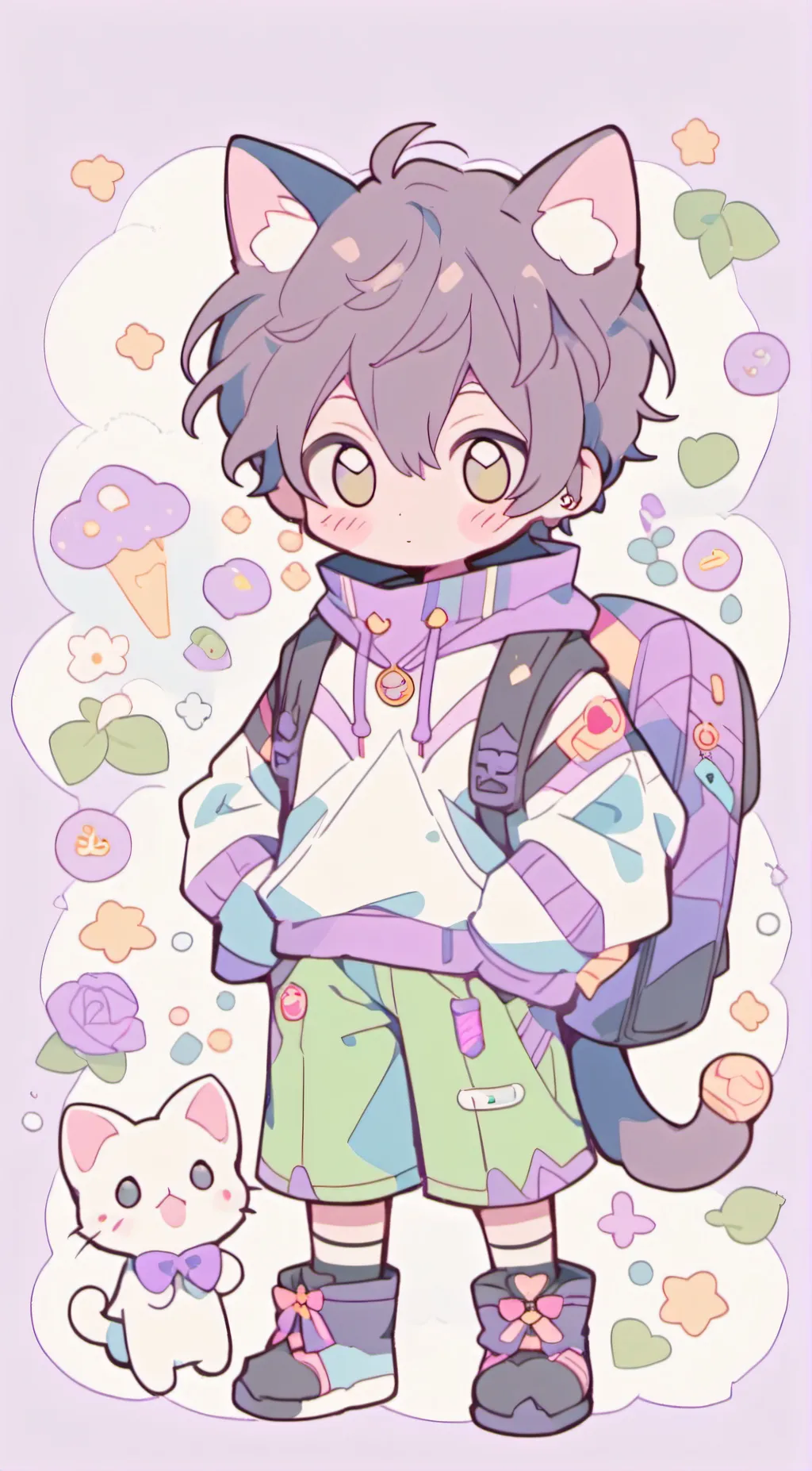 ai character: catnap background