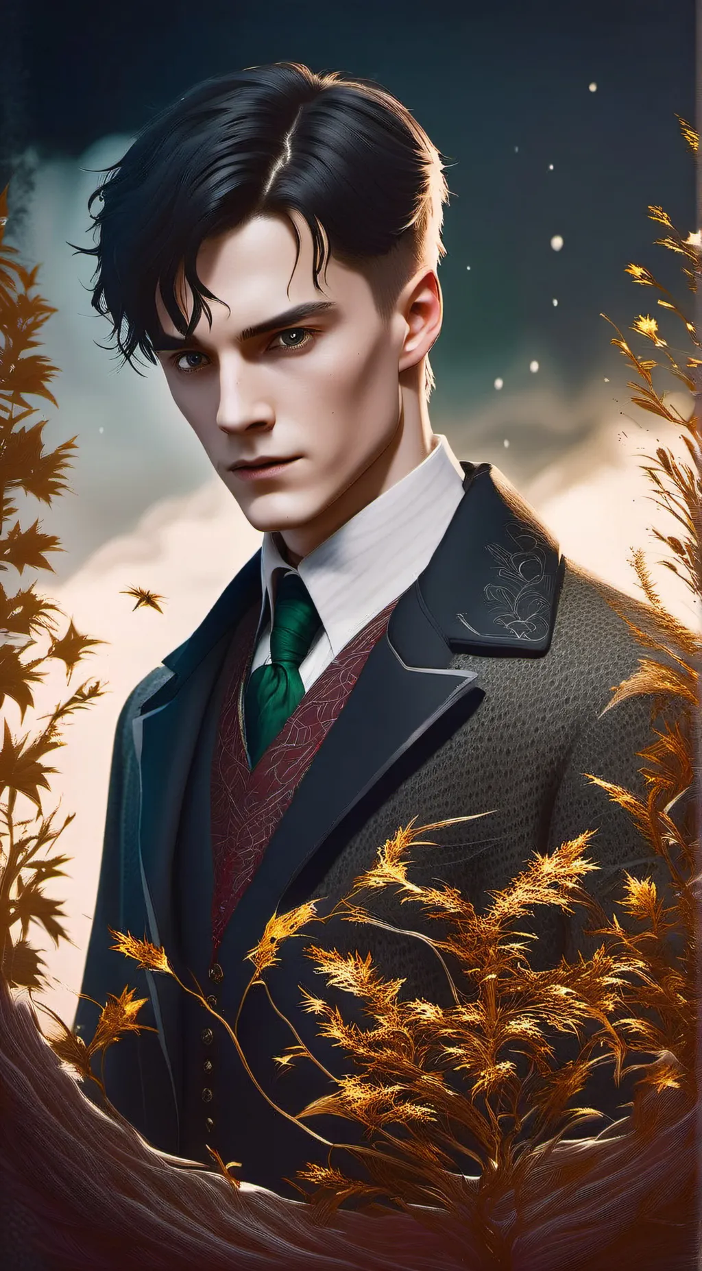 ai character: Tom Riddle  background