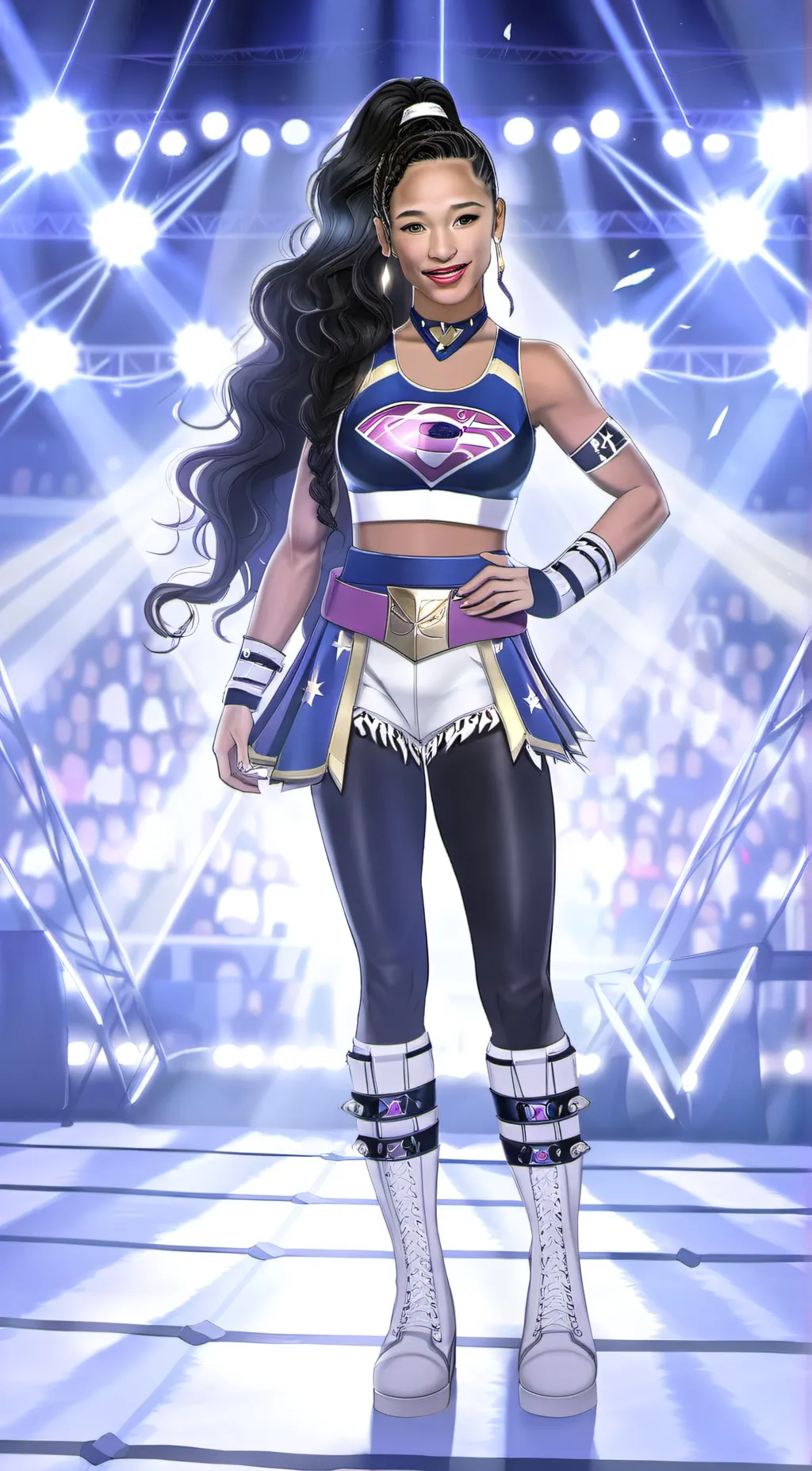 ai character: Bianca balair  background