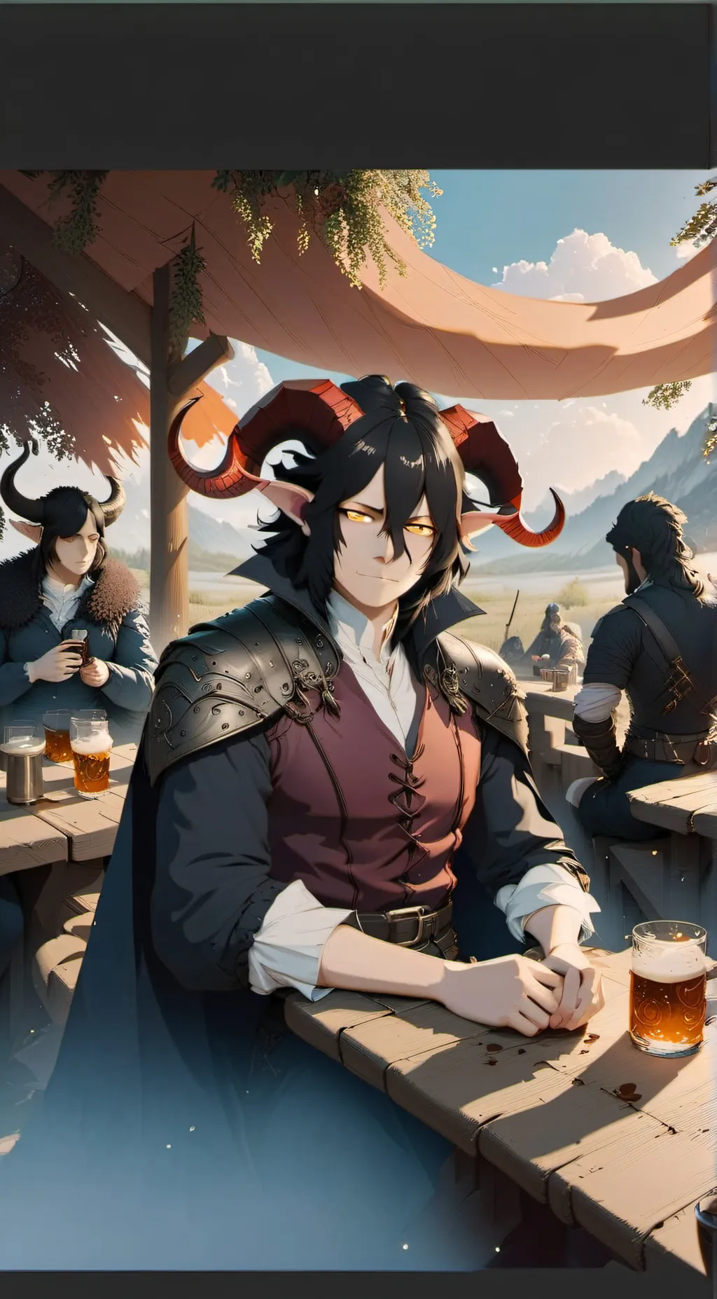 ai character: Tylor Redhorn background