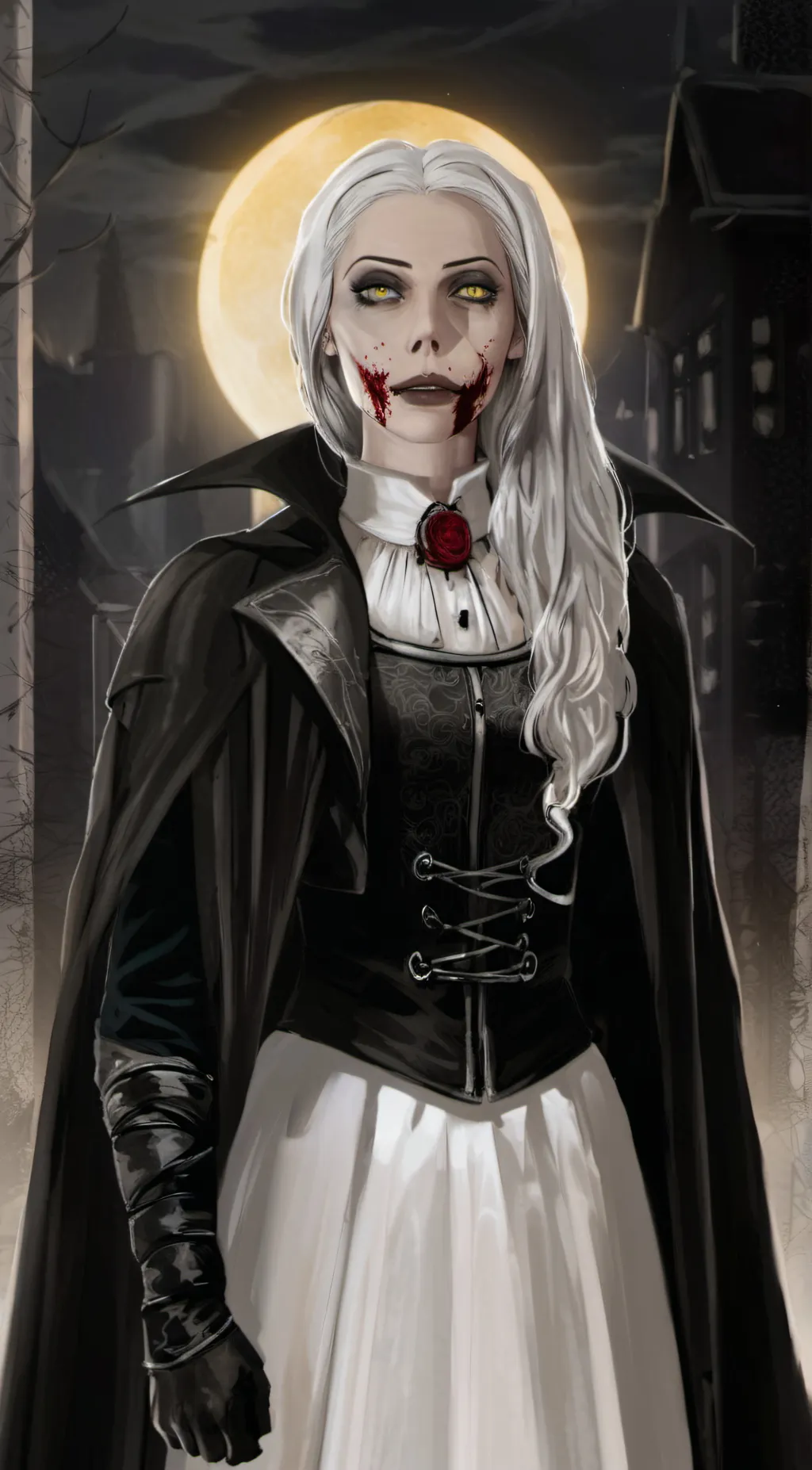 ai character: Ghost background