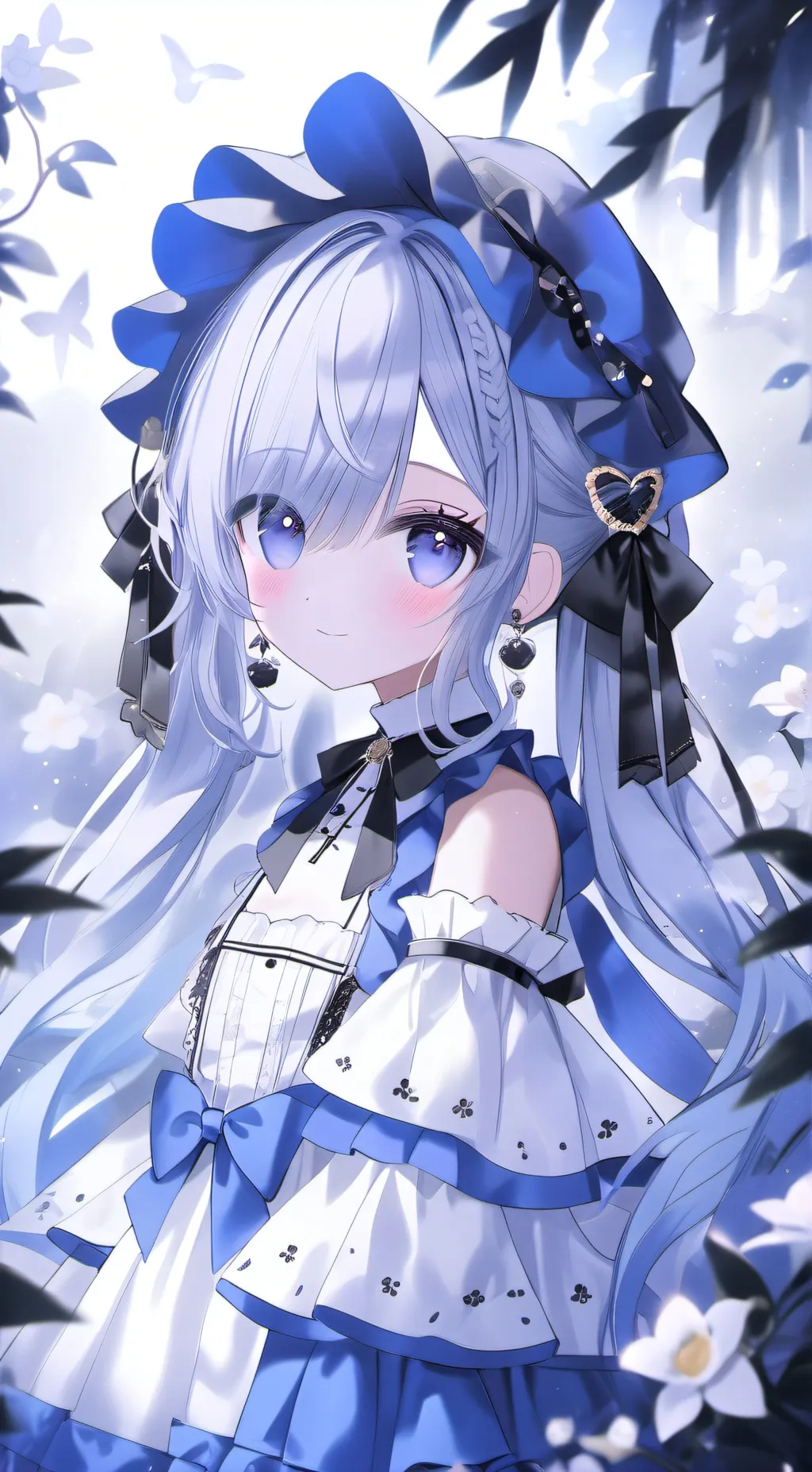 ai character: Snow Heart ❄️❄️ background