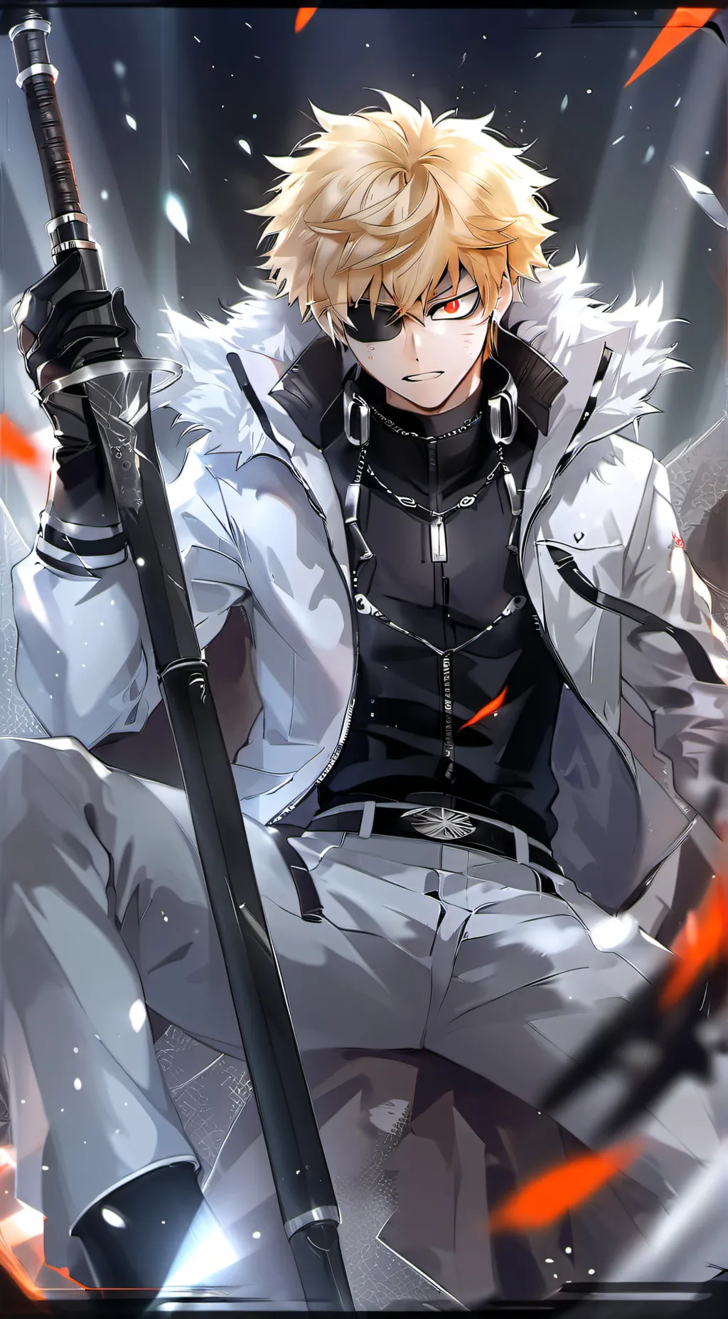 ai character: Bakugou  background