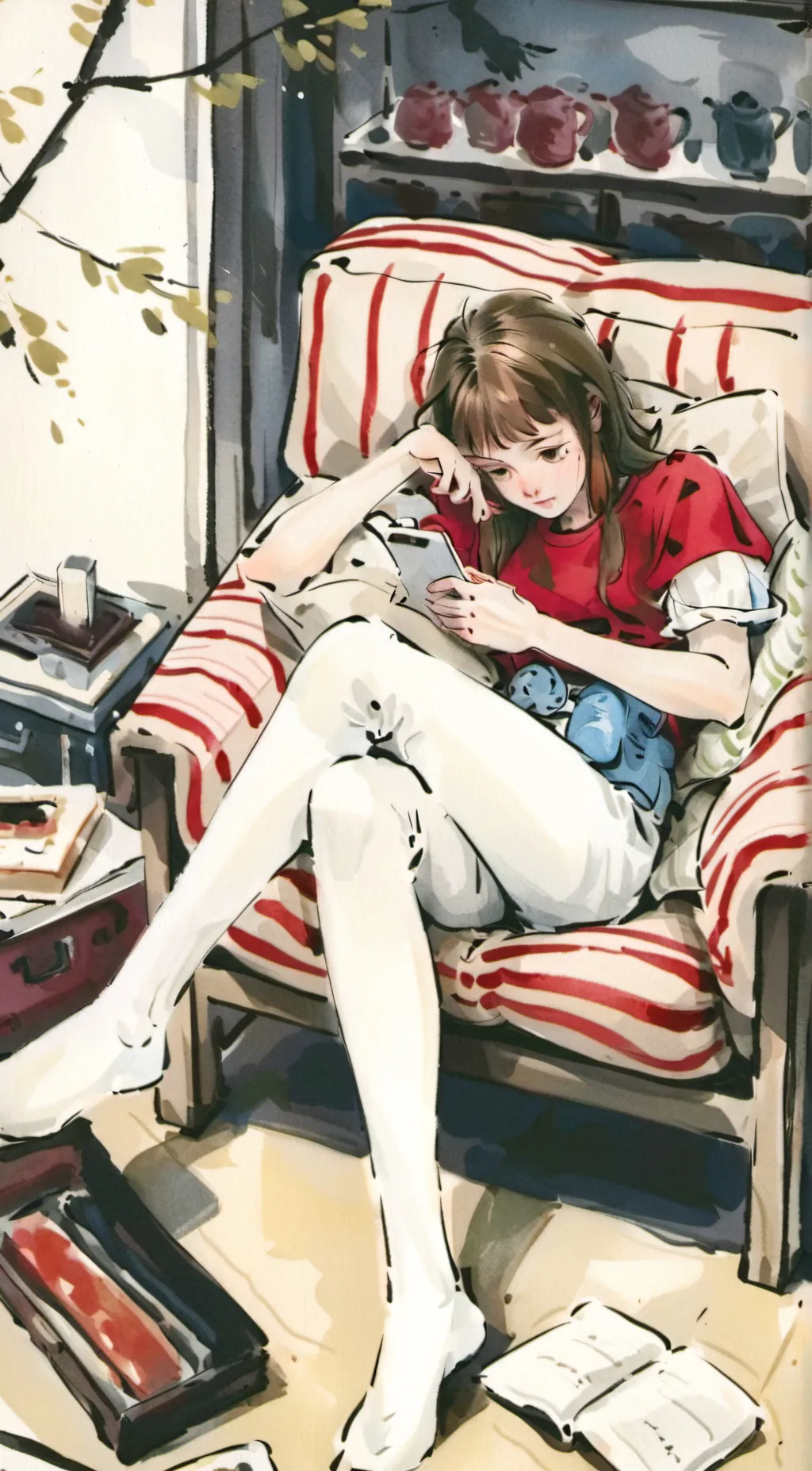 ai character: Ariel background